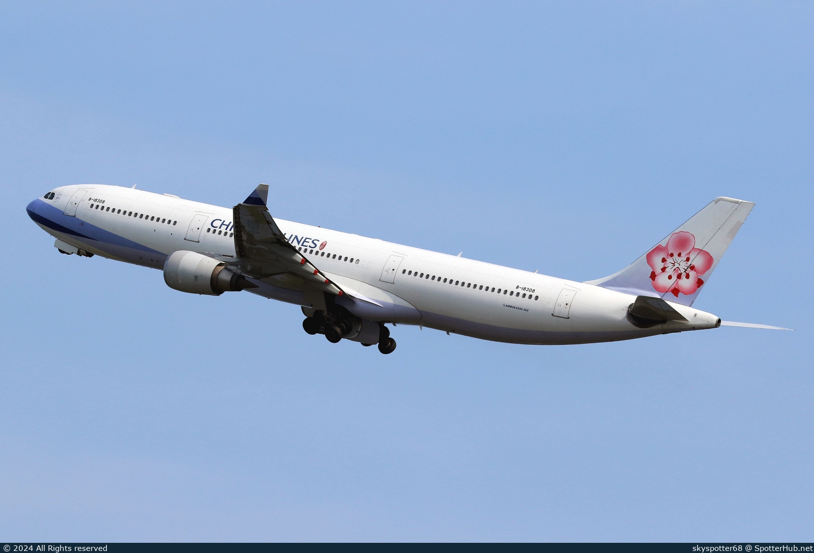 Photo of B-18308 - Airbus A330-302 operated by China Airlines