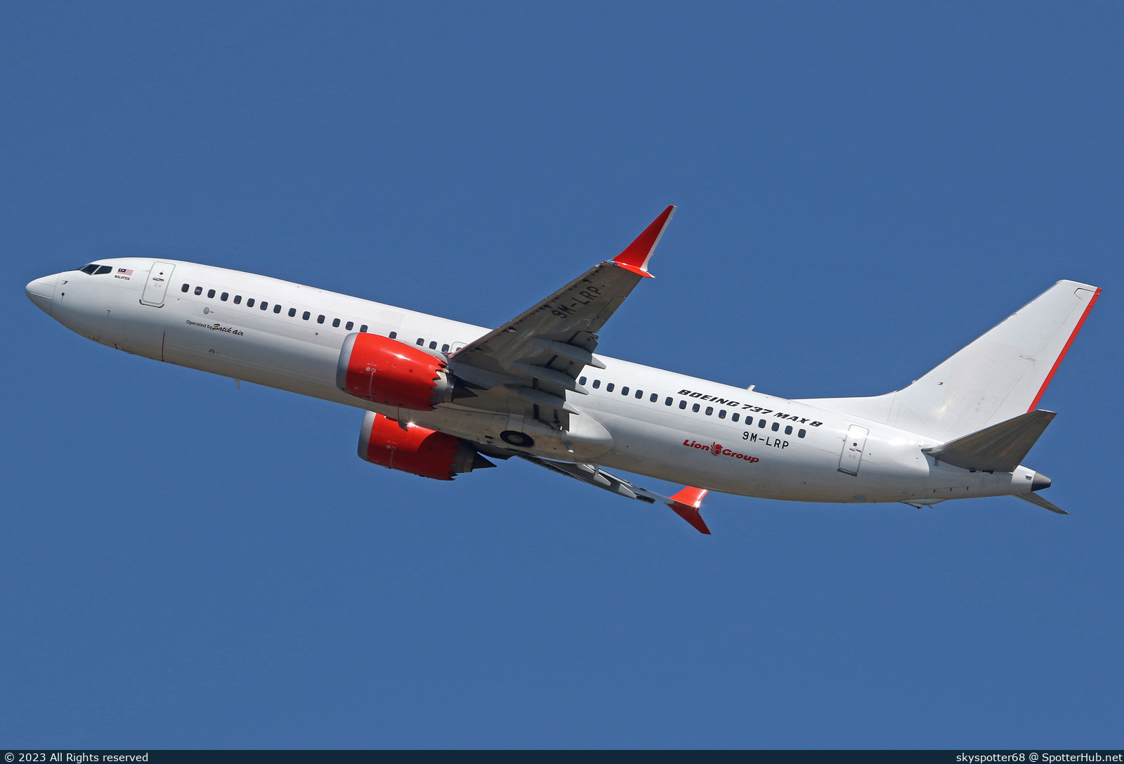 Photo of 9M-LRP - Boeing 737 MAX 8 operated by Batik Air Malaysia
