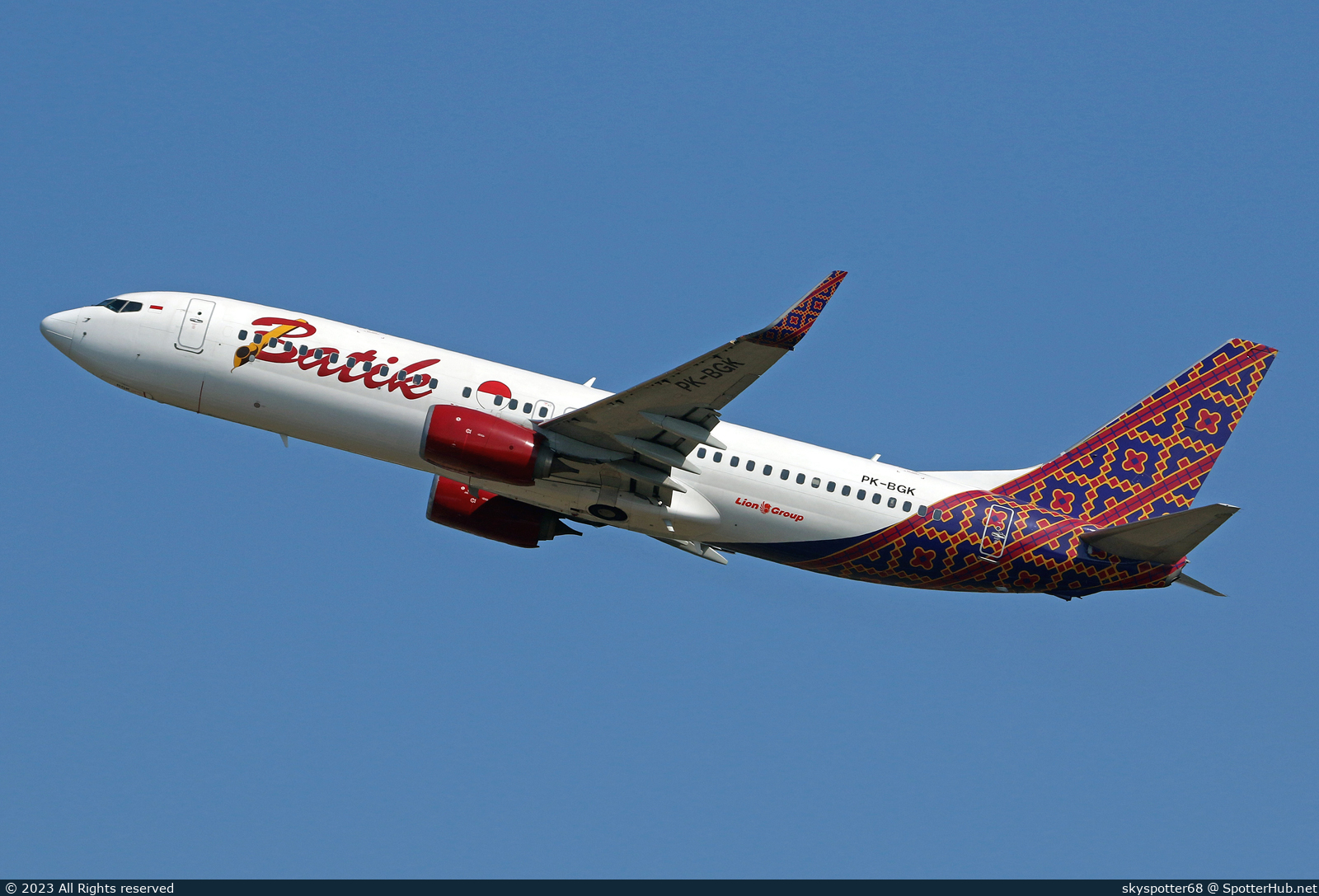 Photo of PK-BGK - Boeing 737-8U3 operated by Batik Air