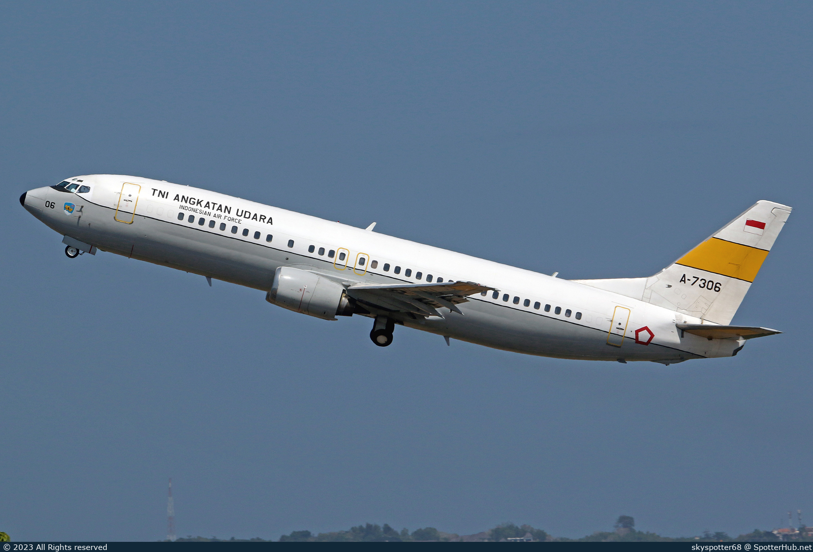 Photo of A-7306 - Boeing 737-4U3 operated by Indonesian Air Force