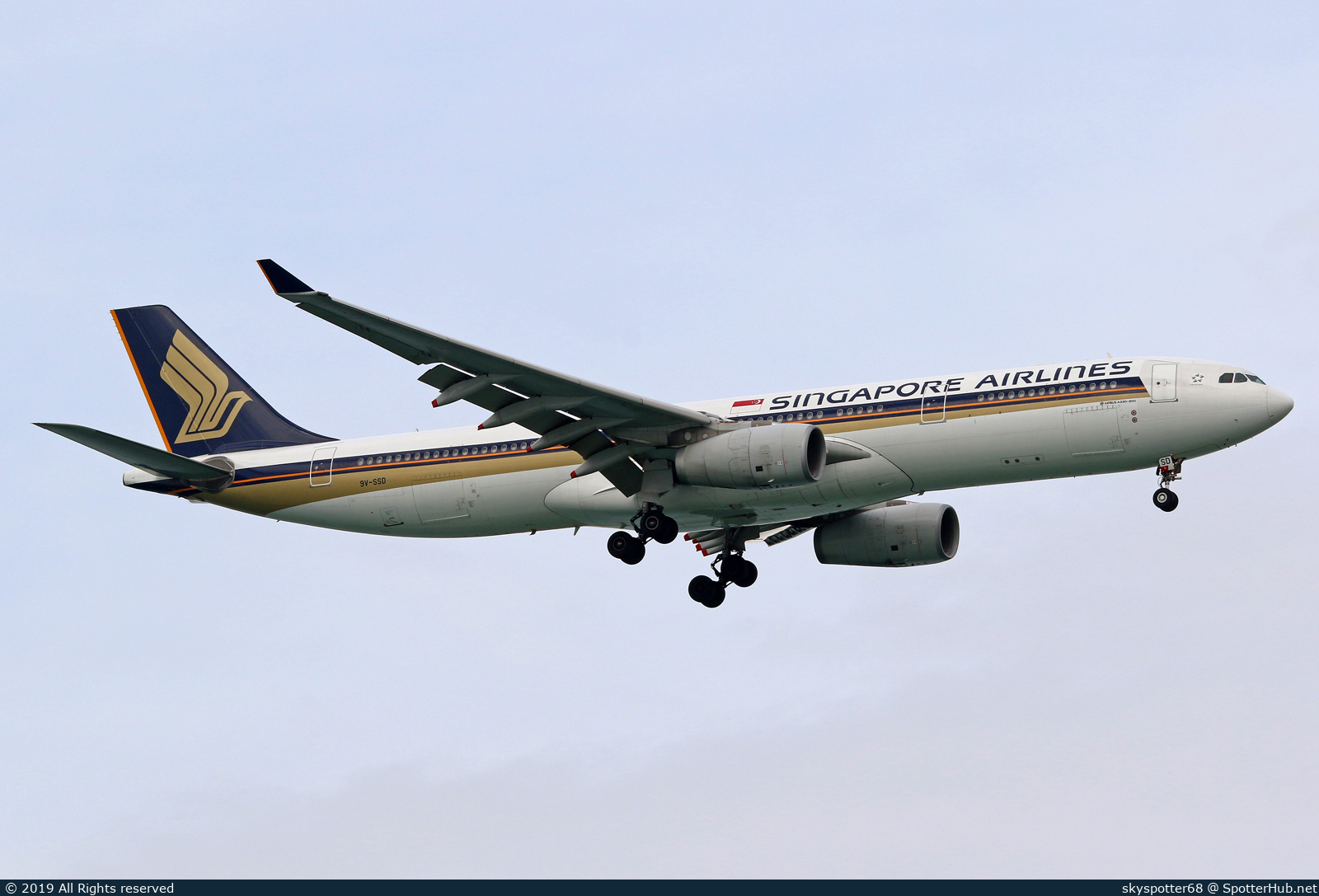 Photo of 9V-SSD - Airbus A330-343 operated by Singapore Airlines