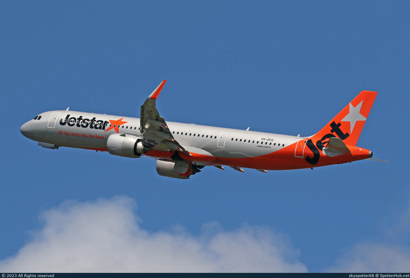 Photo of VH-OFQ - Airbus A321-251NX operated by Jetstar Airways