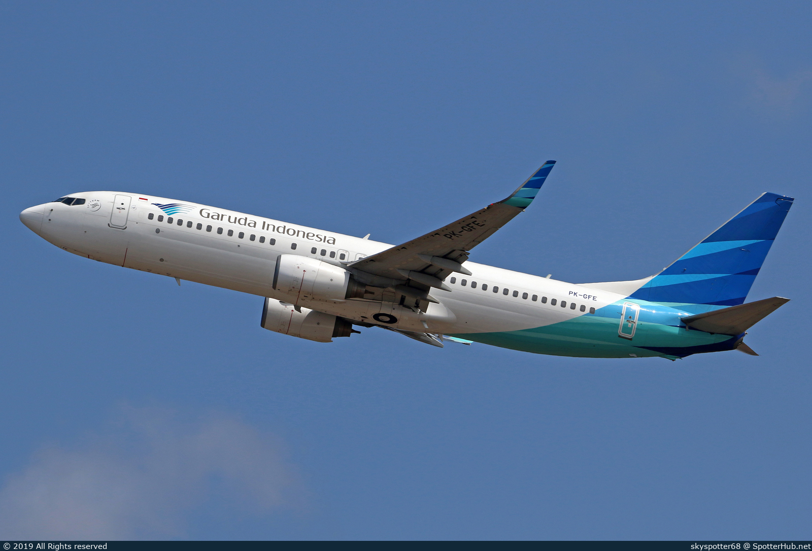 Photo of PK-GFE - Boeing 737-86N operated by Garuda Indonesia