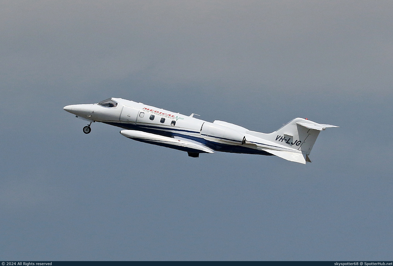 Photo of VH-LJG - Bombardier Learjet 35A operated by Medical Air (opb Aus West Airlines)