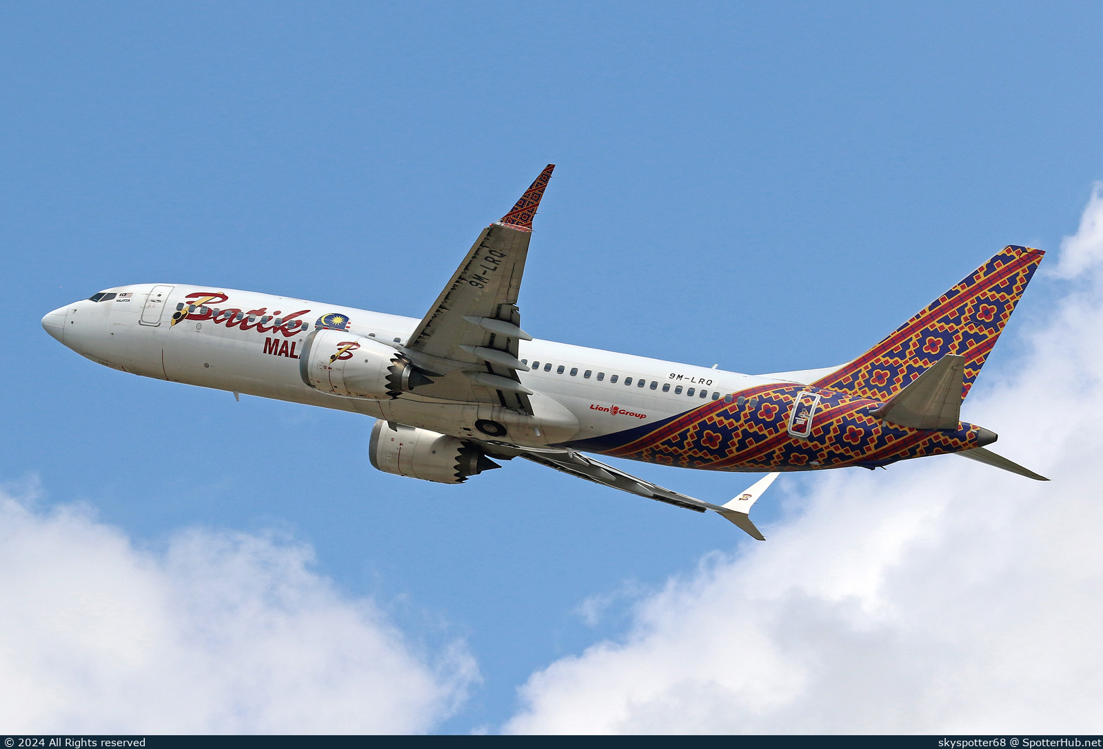 Photo of 9M-LRQ - Boeing 737 MAX 8 operated by Batik Air Malaysia