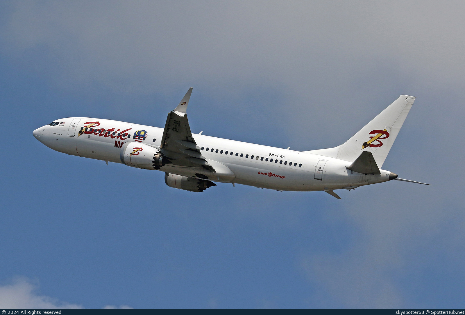 Photo of 9M-LRS - Boeing 737 MAX 8 operated by Batik Air Malaysia