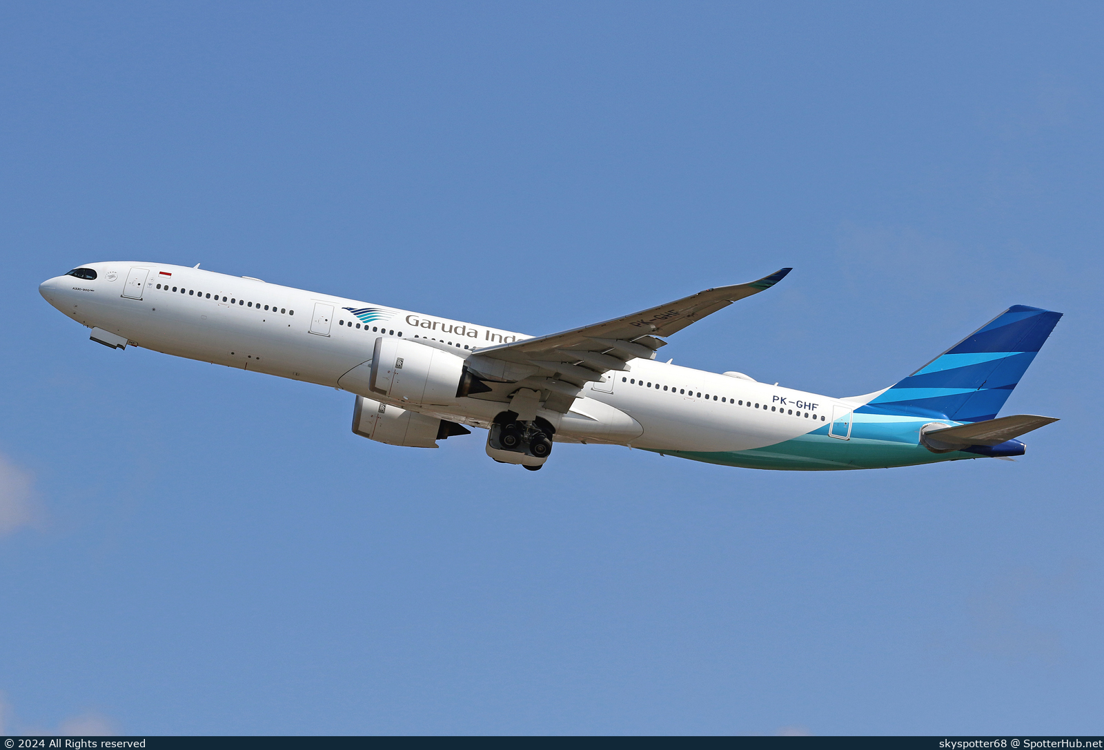Photo of PK-GHF - Airbus A330-941 operated by Garuda Indonesia