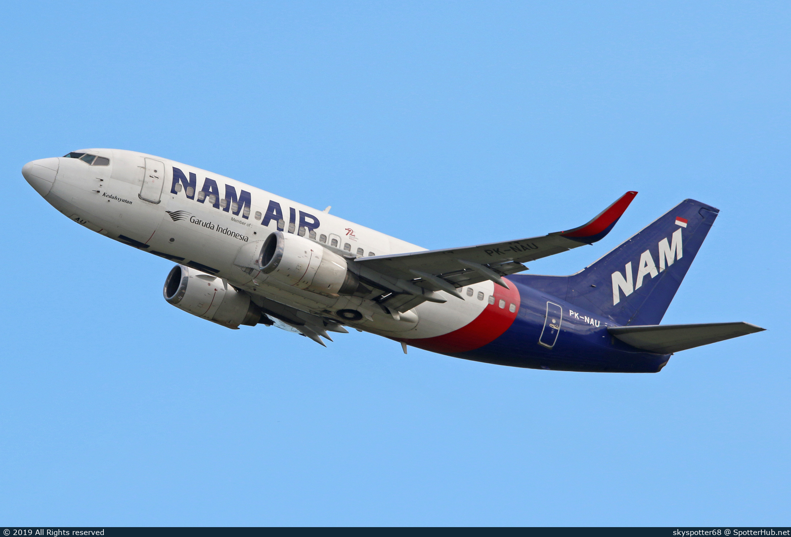 Photo of PK-NAU - Boeing 737-524 operated by NAM Air
