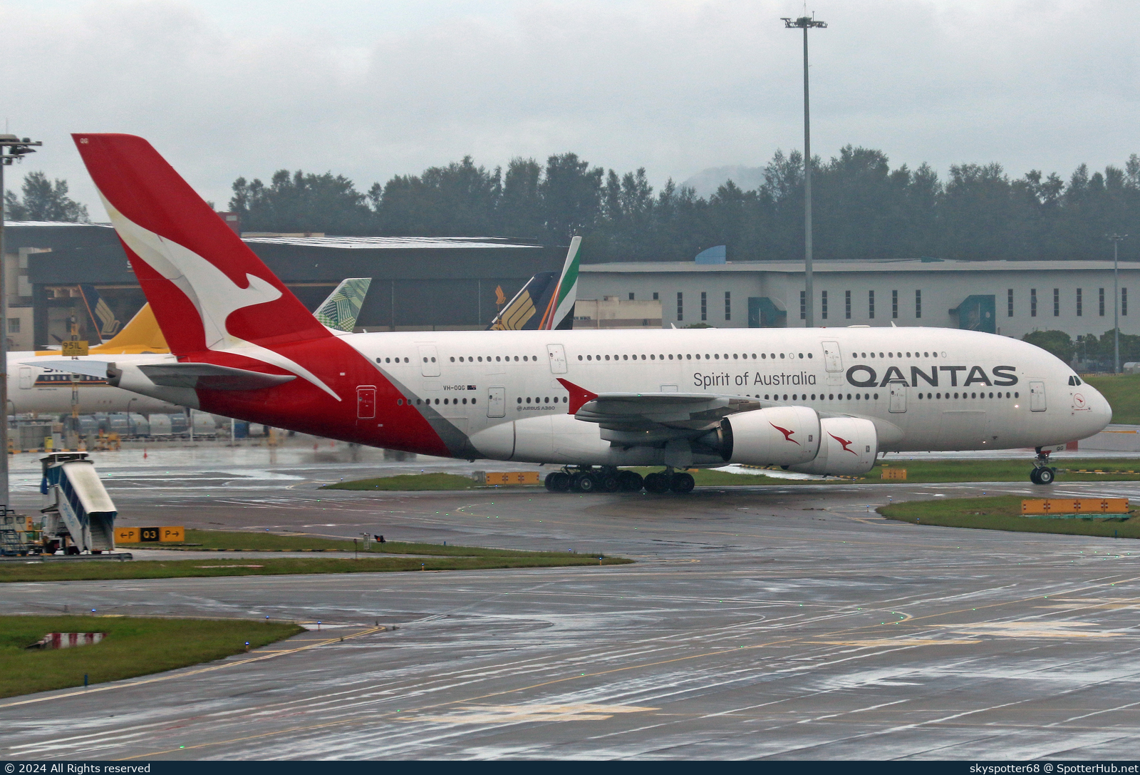 Photo of VH-OQG - Airbus A380-842 operated by Qantas