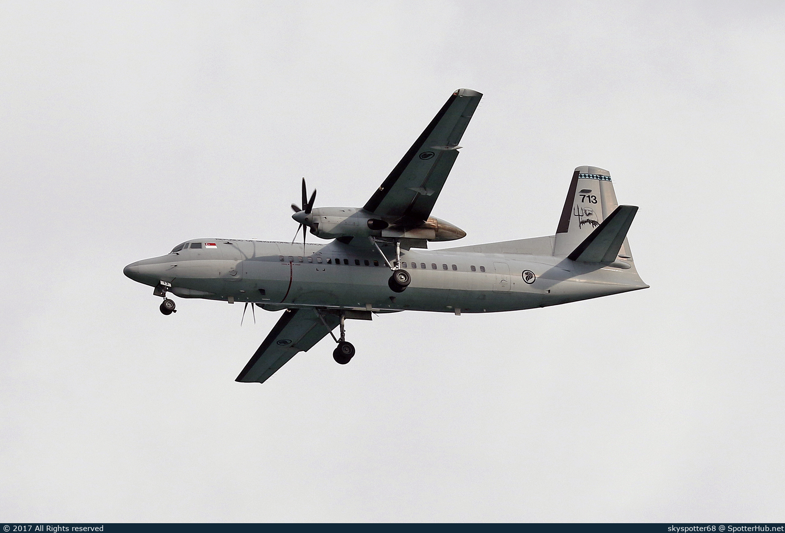 Photo of 713 - Fokker 50 operated by Republic of Singapore Air Force