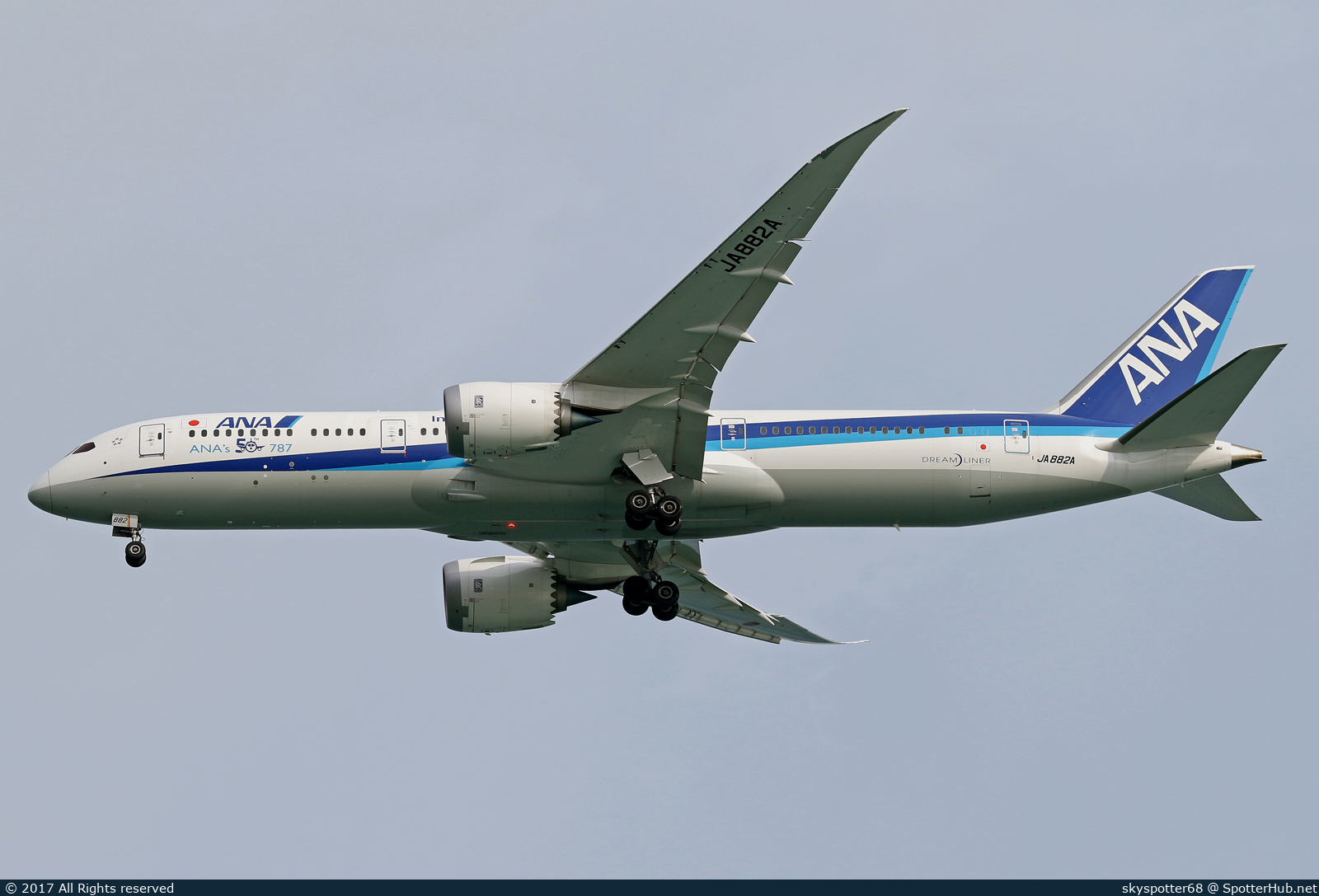 Photo of JA882A - Boeing 787-9 Dreamliner operated by ANA All Nippon Airways