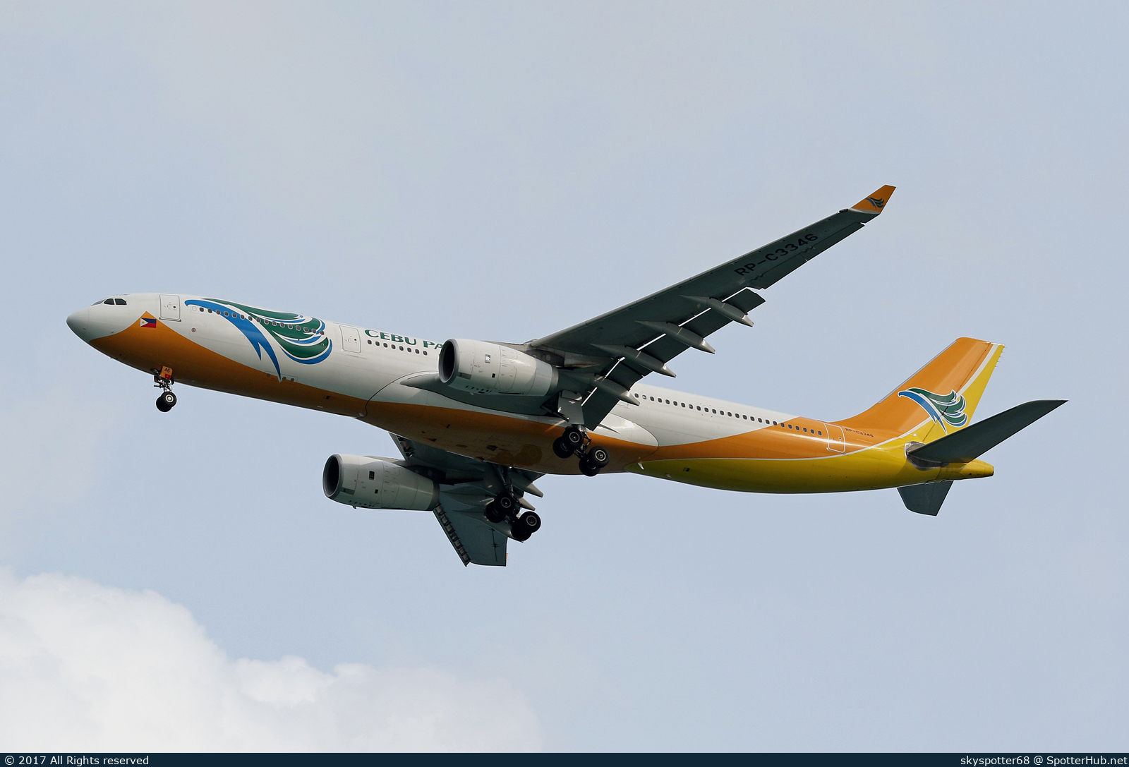Photo of RP-C3346 - Airbus A330-343 operated by Cebu Pacific