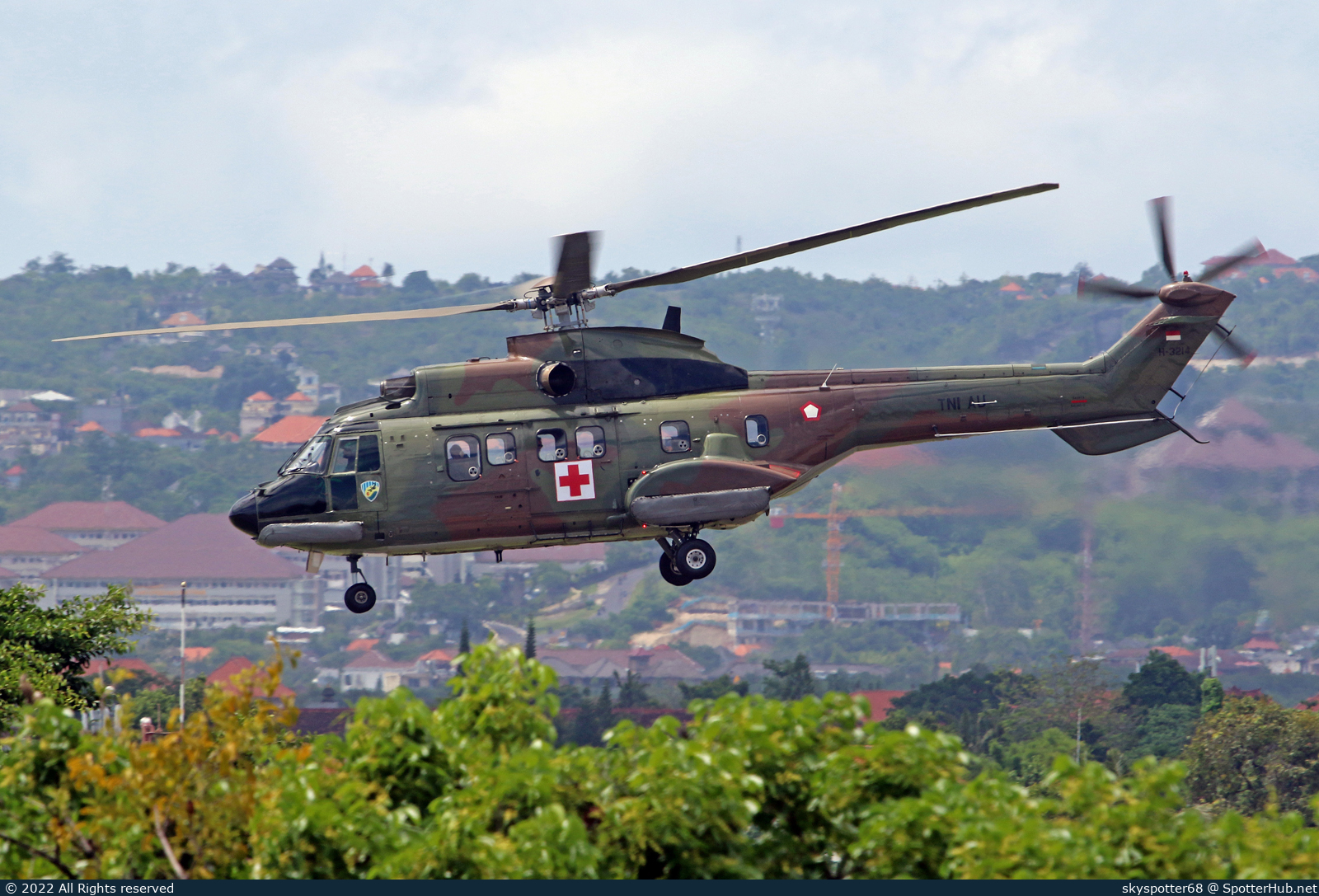 Photo of H-3214 - Indonesian Aerospace NAS 332L1 Super Puma  [Aérospatiale AS332] operated by Indonesian Air Force