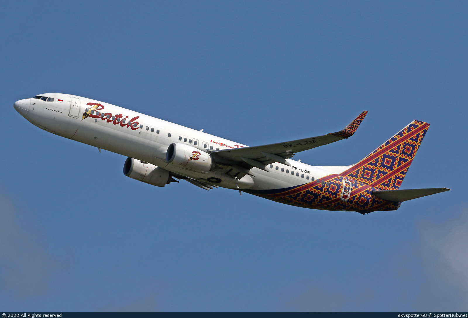 Photo of PK-LZM - Boeing 737-8GP operated by Batik Air