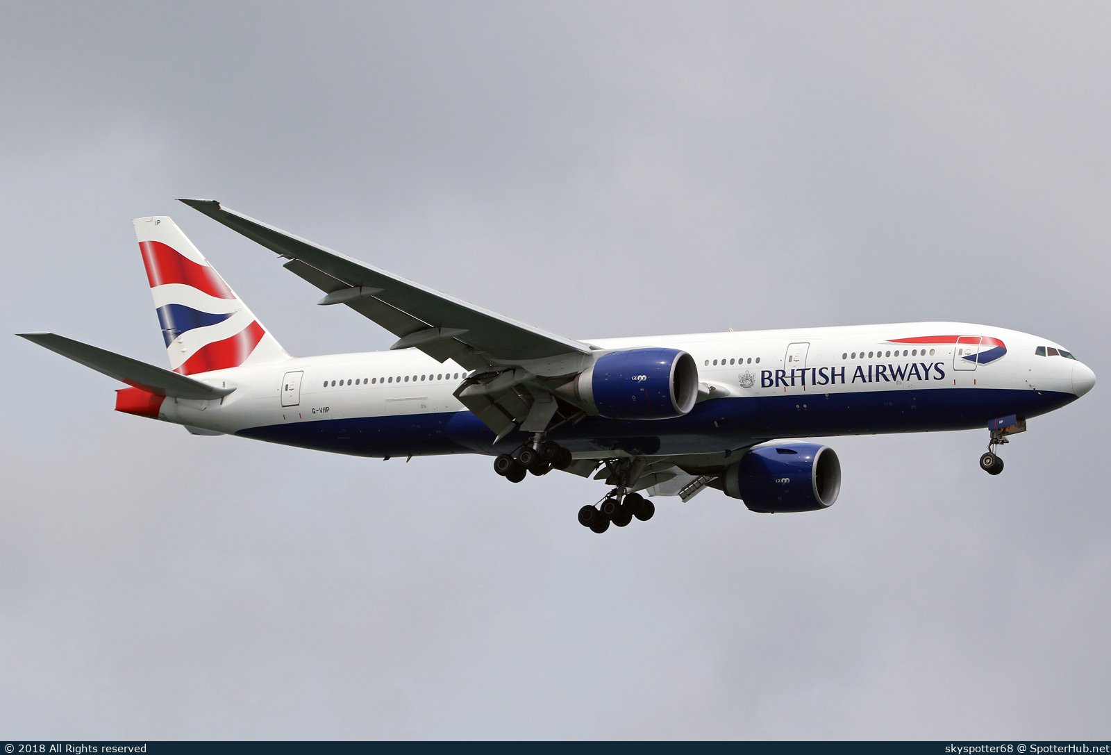 Photo of G-VIIP - Boeing 777-236(ER) operated by British Airways