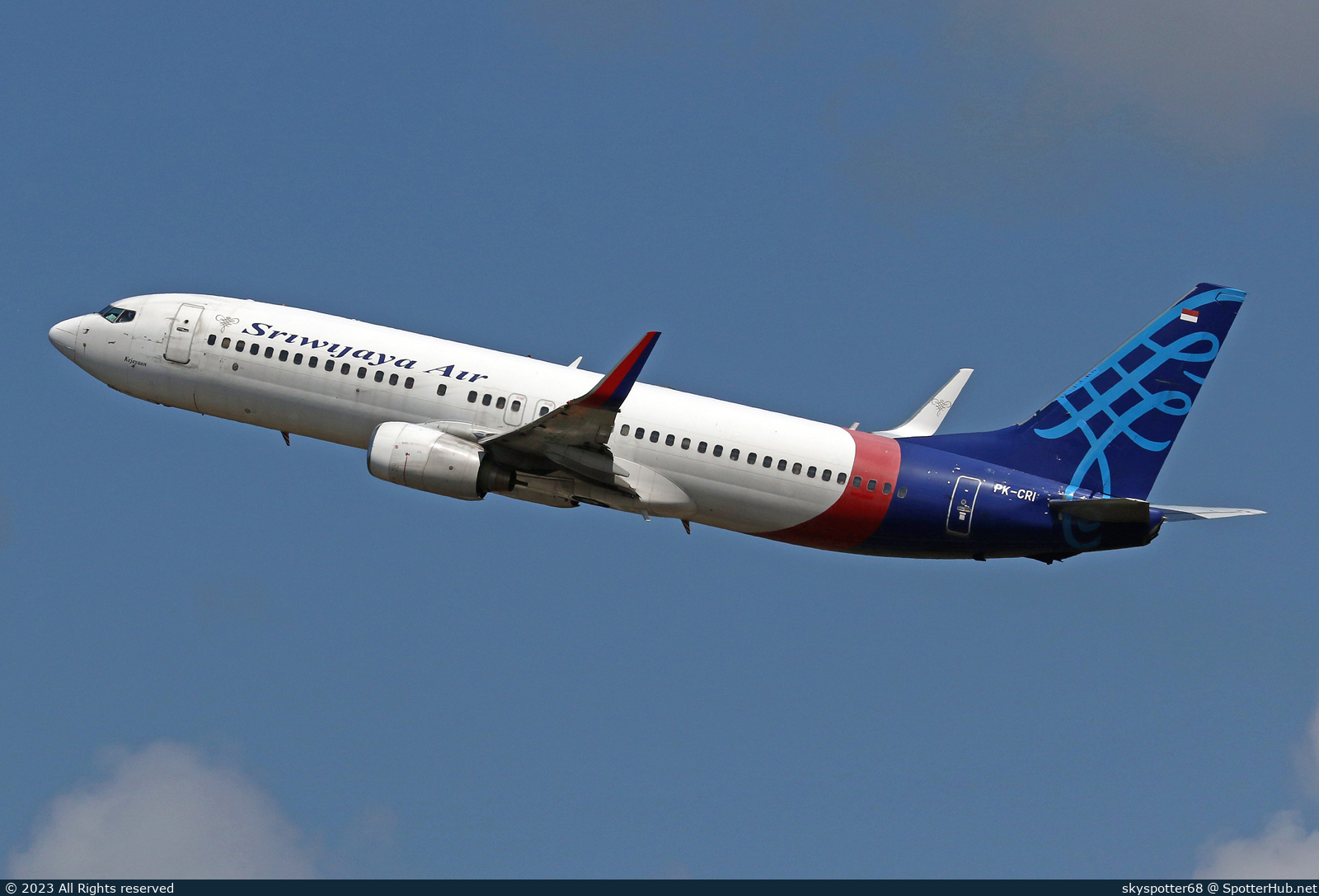 Photo of PK-CRI - Boeing 737-86N operated by Sriwijaya Air