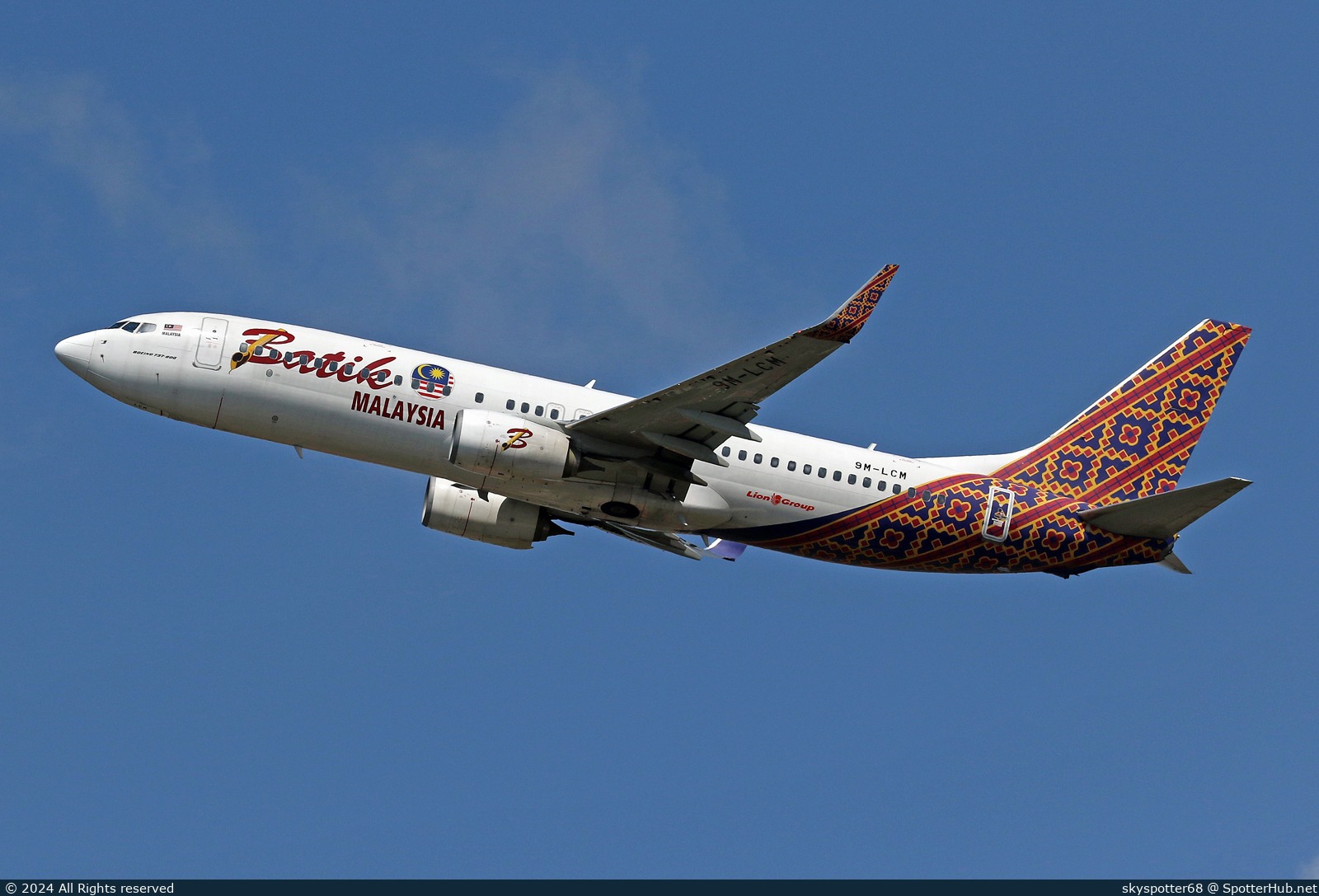 Photo of 9M-LCM - Boeing 737-8GP operated by Batik Air Malaysia