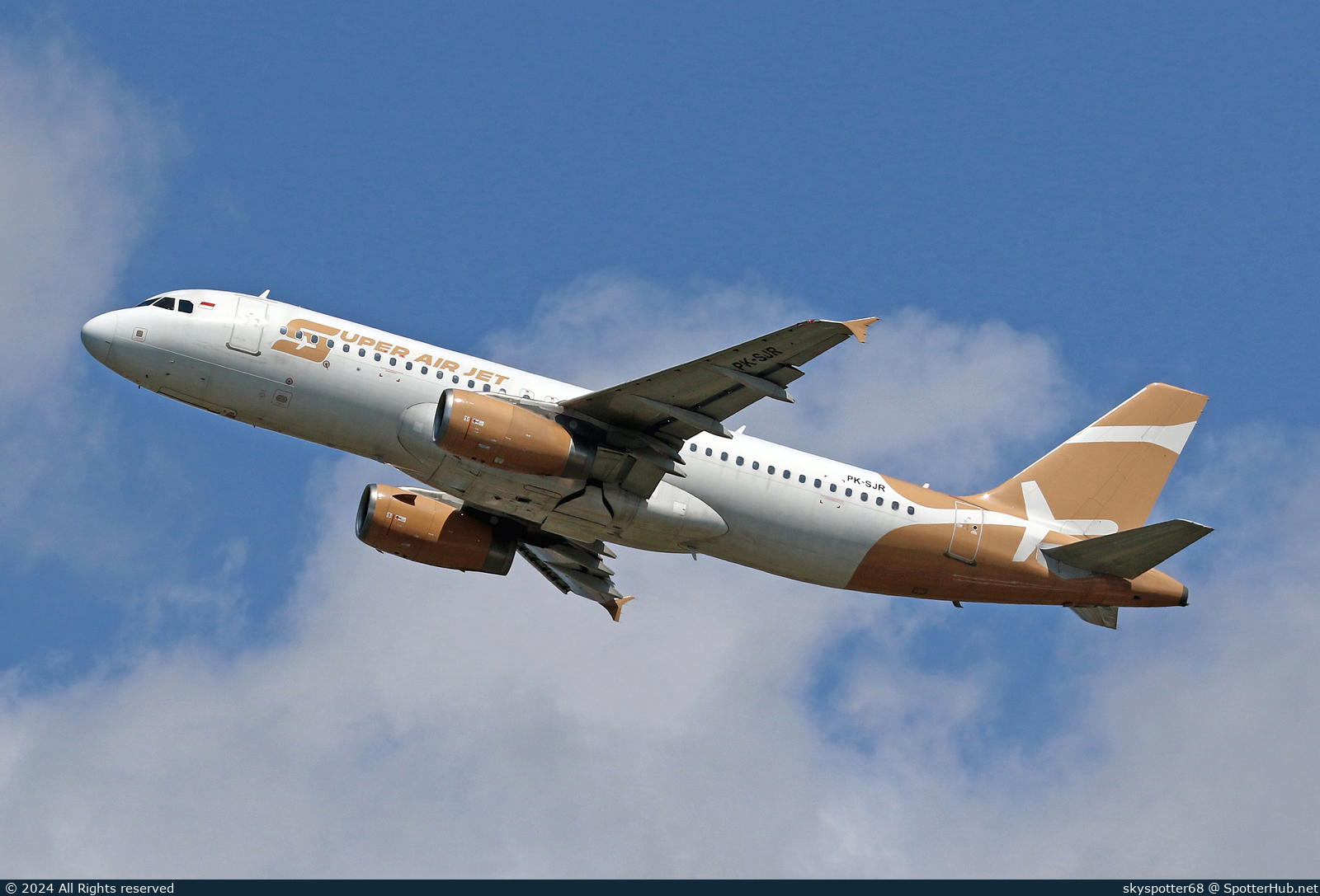 Photo of PK-SJR - Airbus A320-232 operated by Super Air Jet