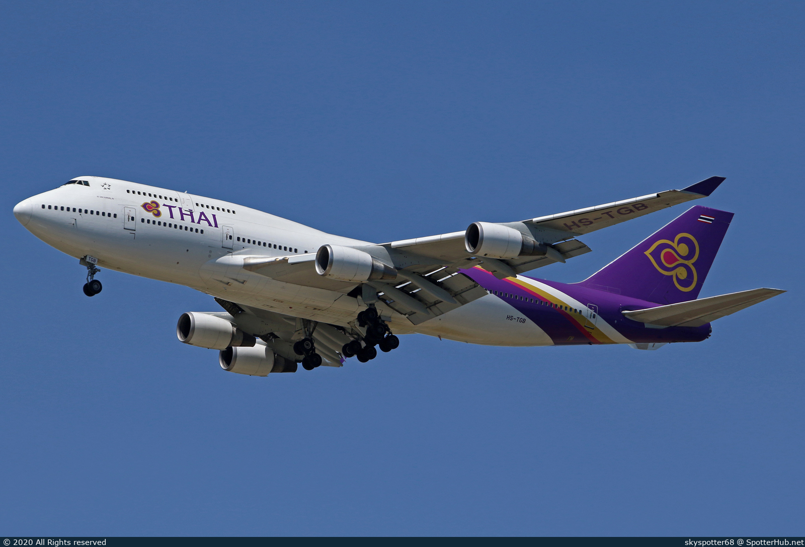 Photo of HS-TGB - Boeing 747-4D7 operated by Thai Airways International