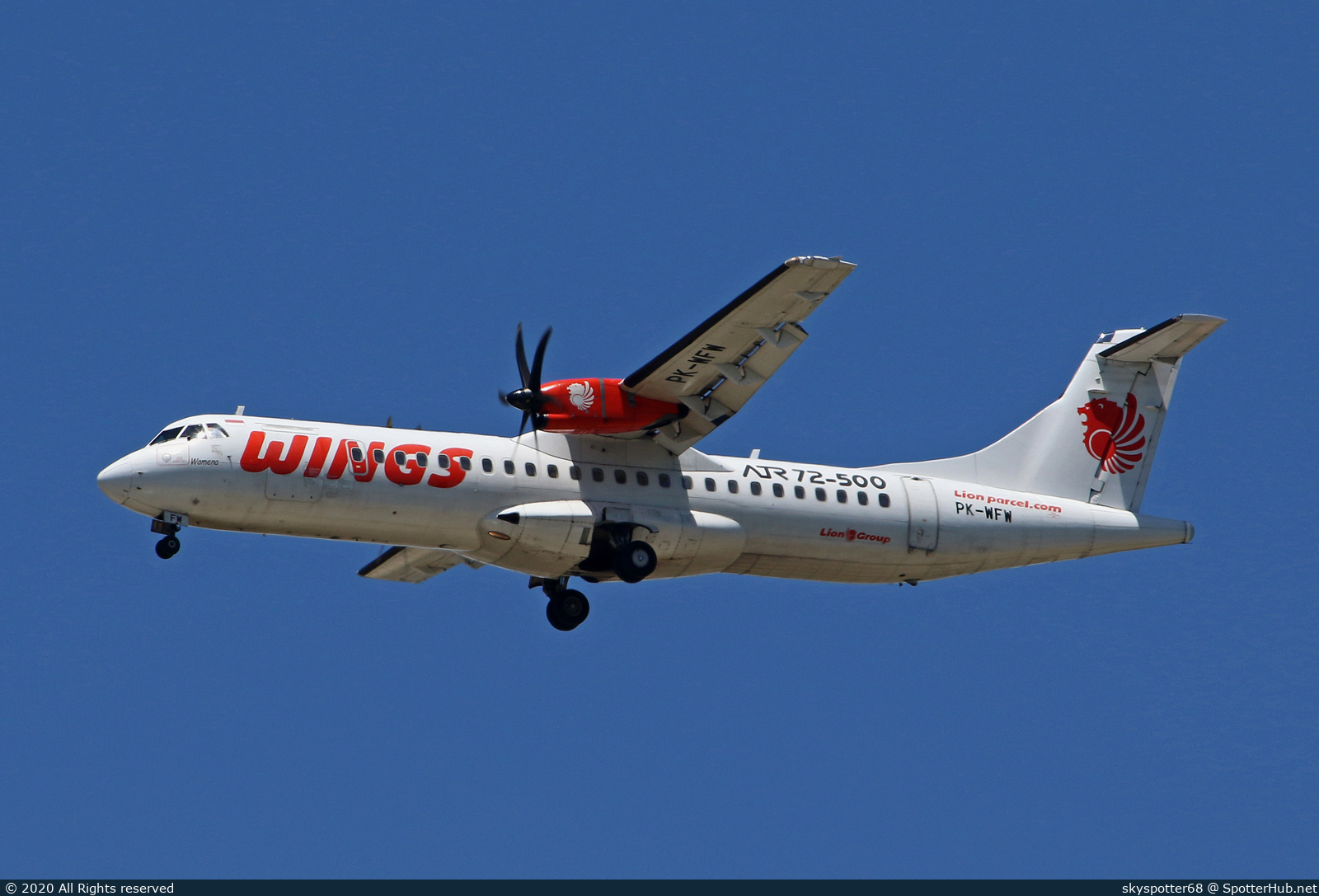 Photo of PK-WFW - ATR 72-500 operated by Wings Air