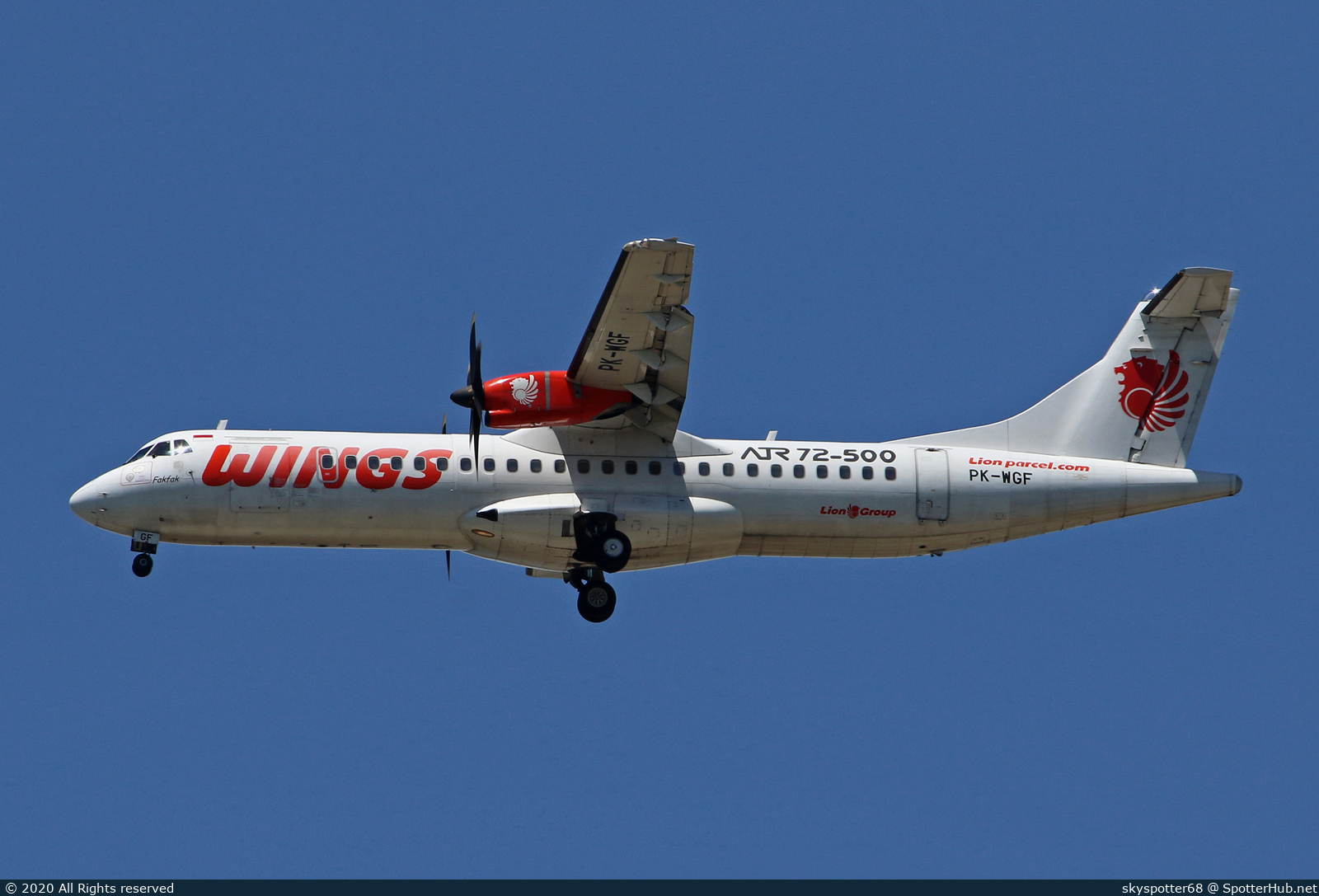 Photo of PK-WGF - ATR 72-500 operated by Wings Air
