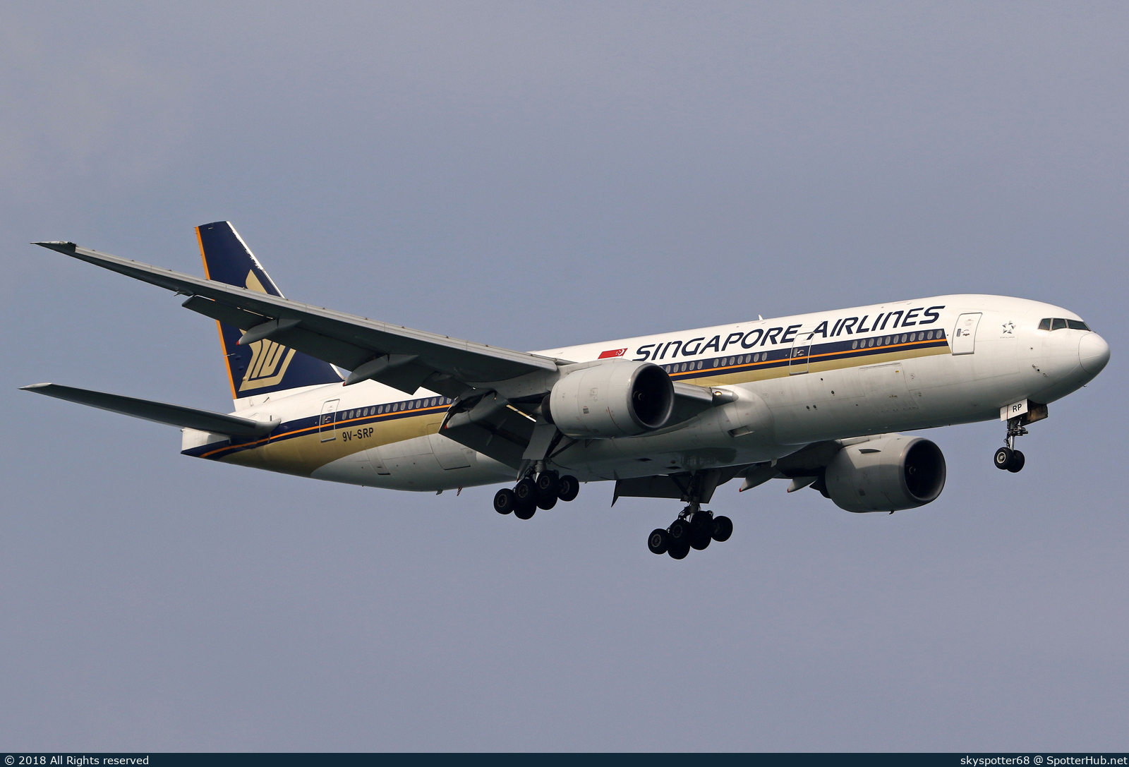 Photo of 9V-SRP - Boeing 777-212(ER) operated by Singapore Airlines