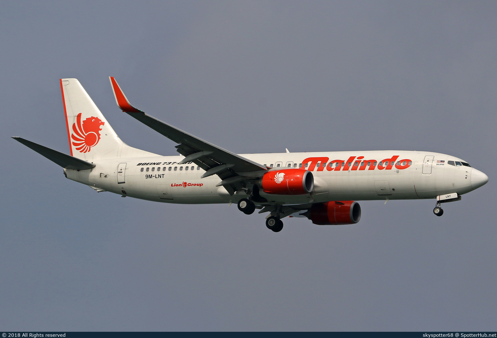 Photo of 9M-LNT - Boeing 737-8GP operated by Malindo Air