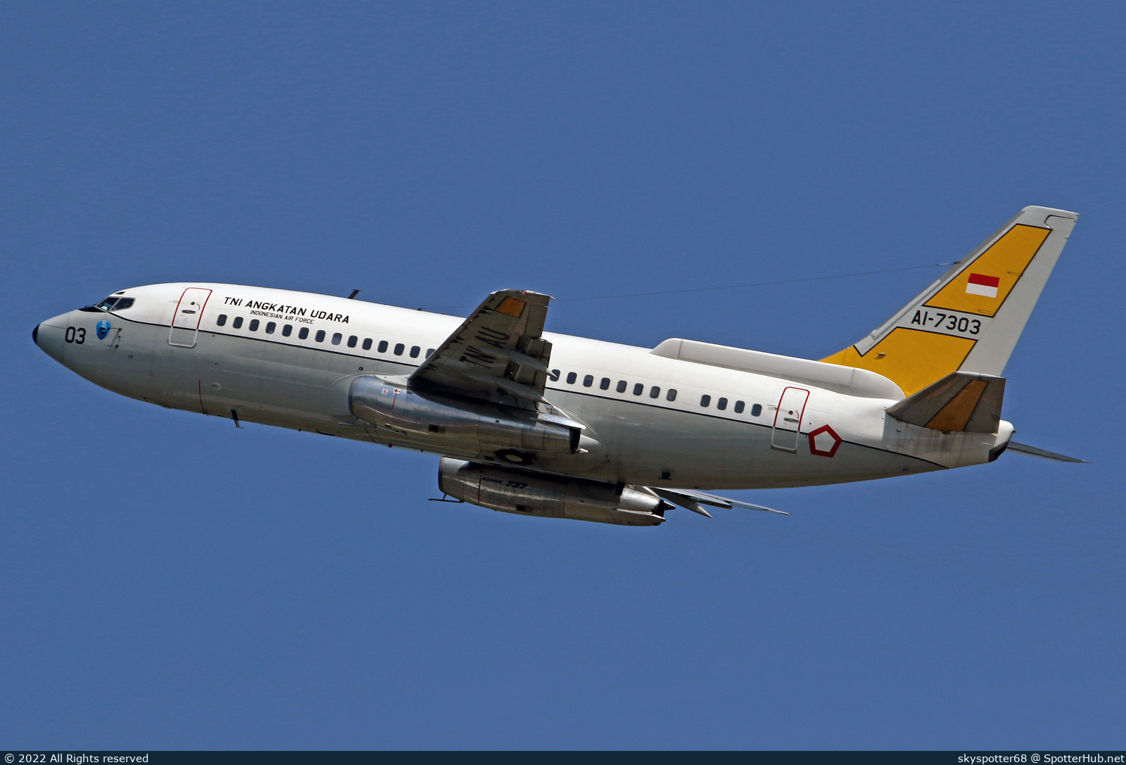 Photo of AI-7303 - Boeing 737-2X9(Adv) Surveiller operated by Indonesian Air Force