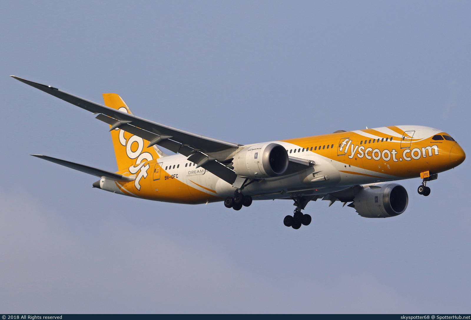 Photo of 9V-OFC - Boeing 787-8 Dreamliner operated by Scoot