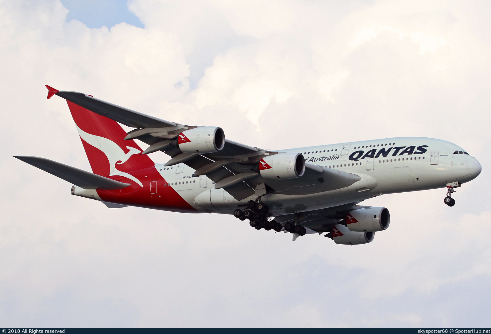 Photo of VH-OQJ - Airbus A380-842 operated by Qantas