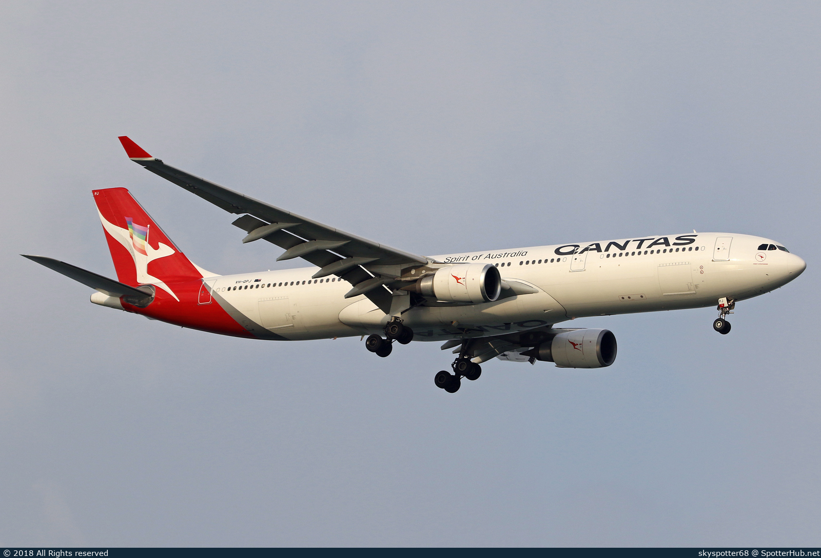 Photo of VH-QPJ - Airbus A330-303 operated by Qantas