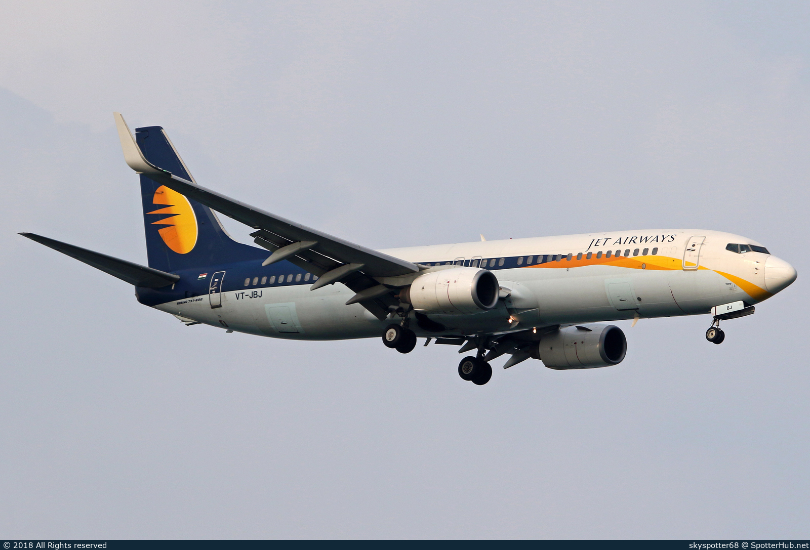 Photo of VT-JBJ - Boeing 737-85R operated by Jet Airways