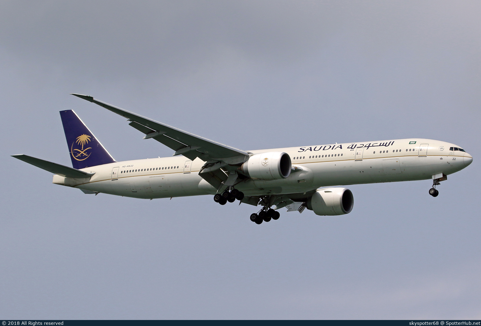 Photo of HZ-AK22 - Boeing 777-368(ER) operated by Saudia