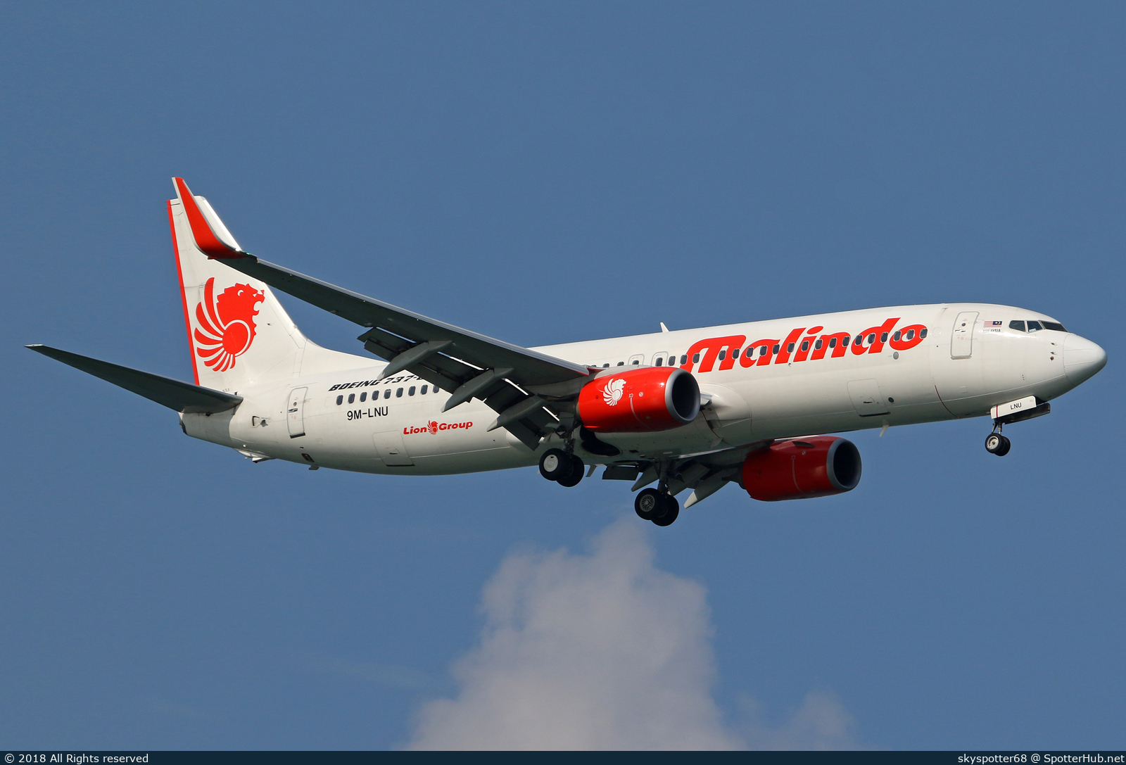 Photo of 9M-LNU - Boeing 737-8GP operated by Malindo Air