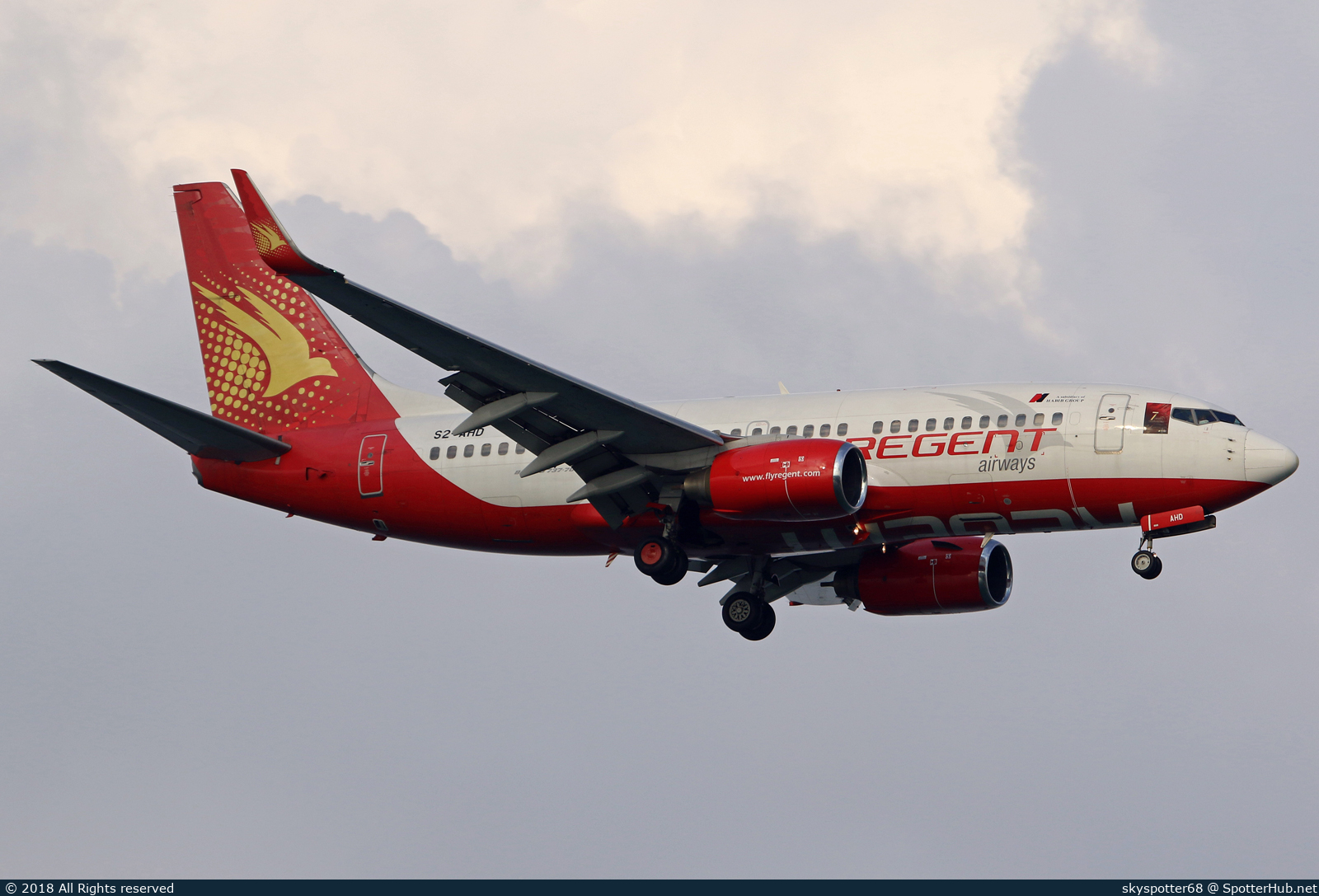 Photo of S2-AHD - Boeing 737-7K5 operated by Regent Airways