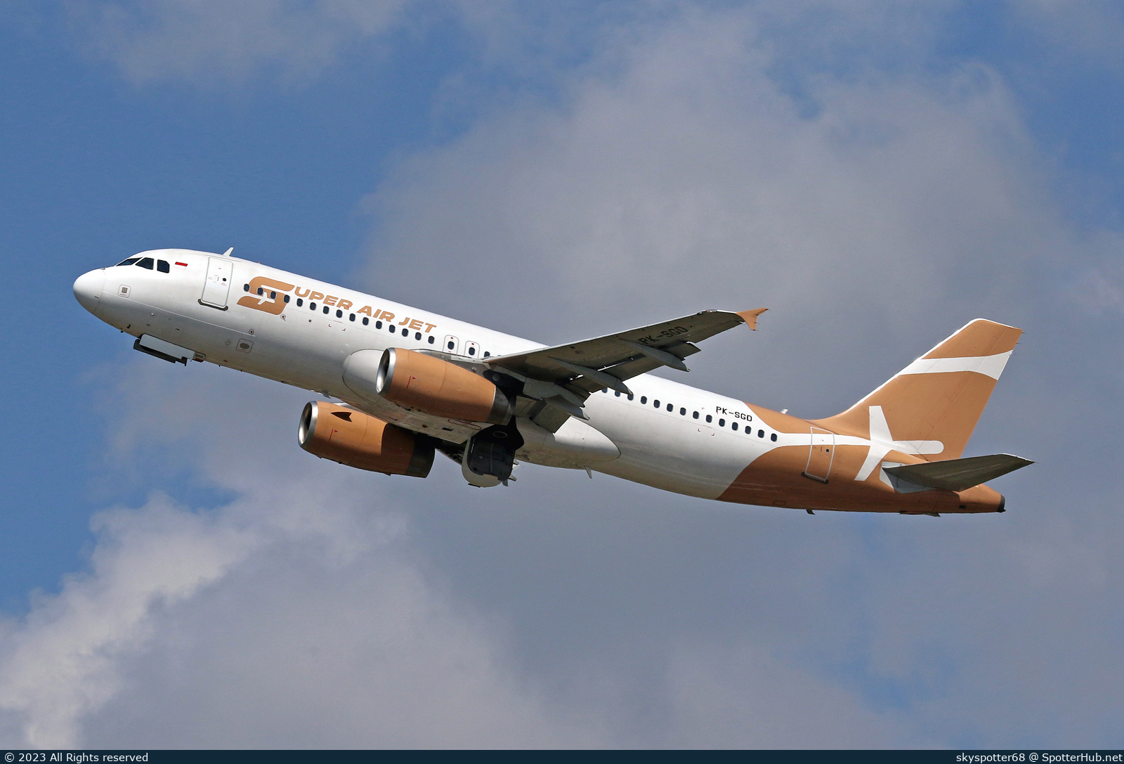 Photo of PK-SGD - Airbus A320-232 operated by Super Air Jet