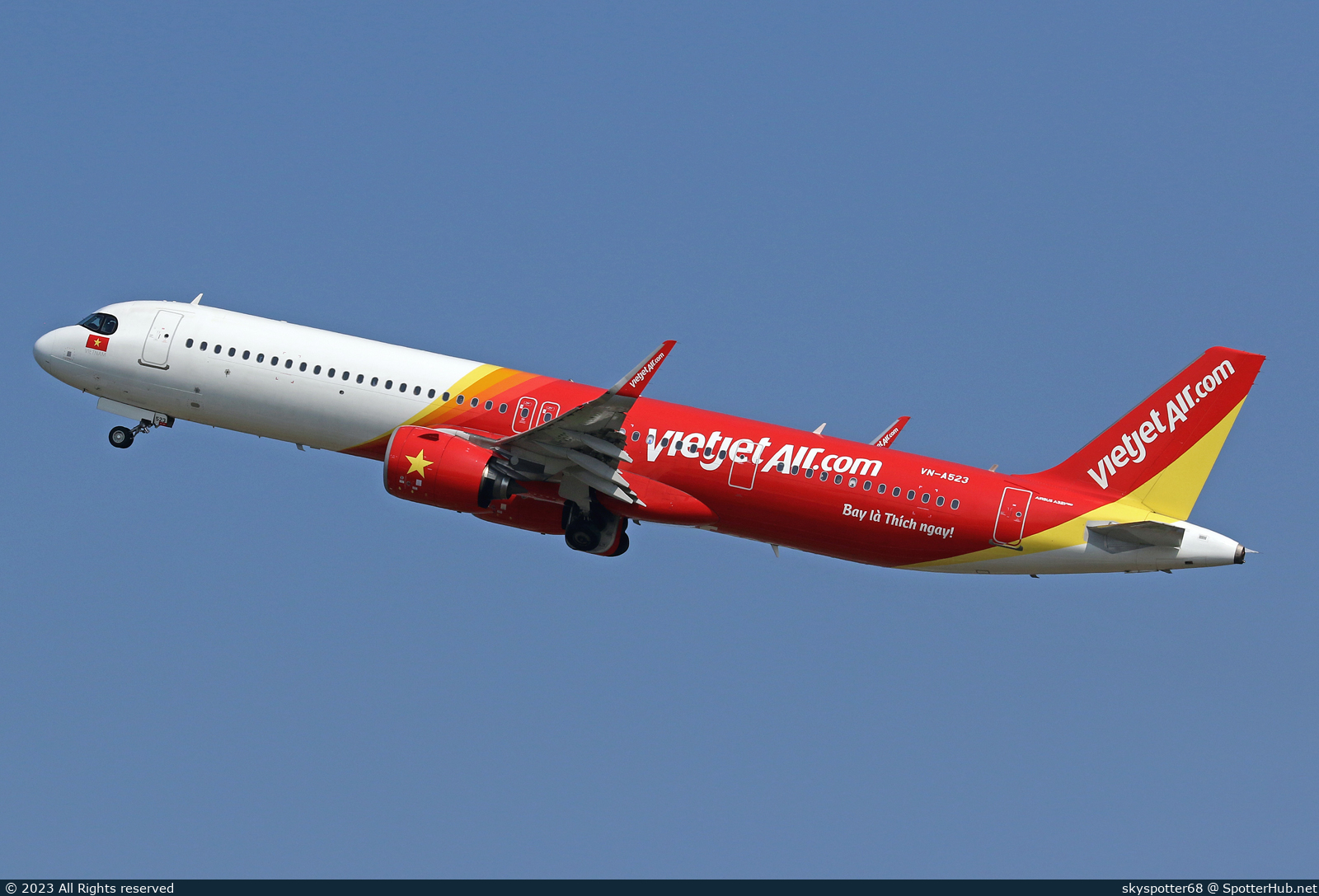 Photo of VN-A523 - Airbus A321-271NX operated by VietJet Air