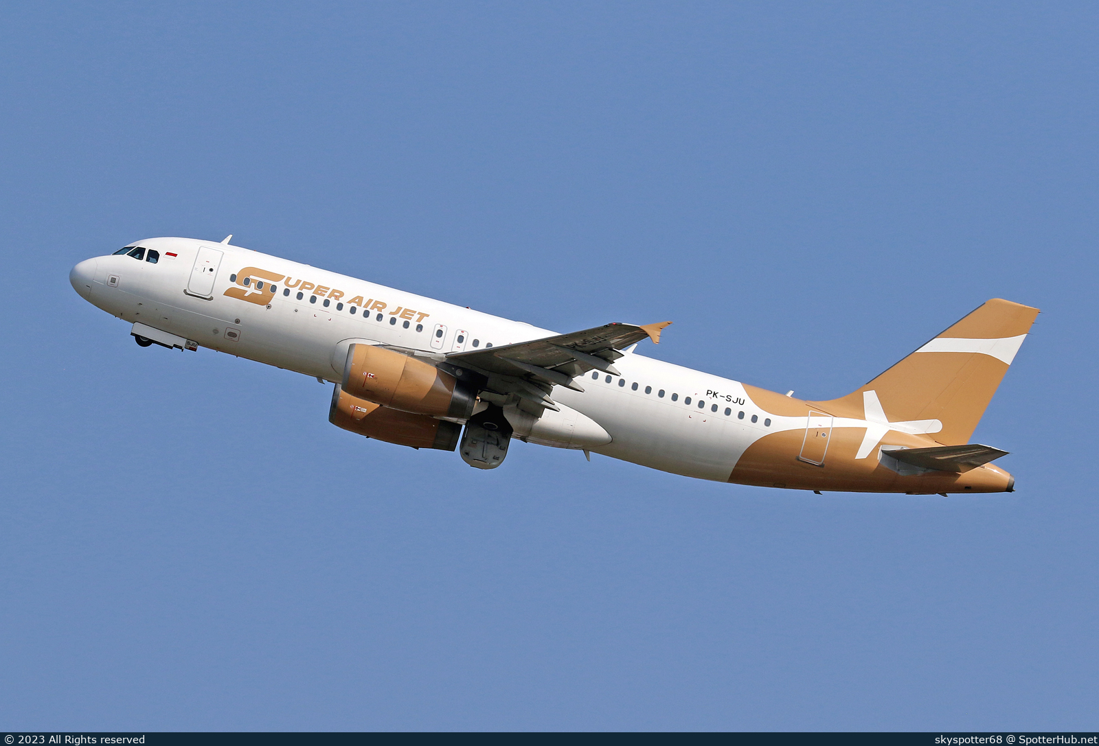 Photo of PK-SJU - Airbus A320-232 operated by Super Air Jet