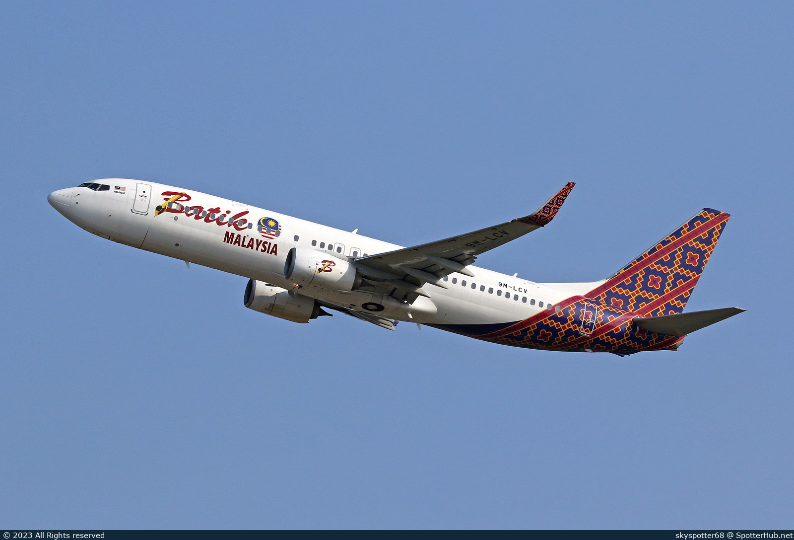 Photo of 9M-LCV - Boeing 737-8U3 operated by Batik Air Malaysia