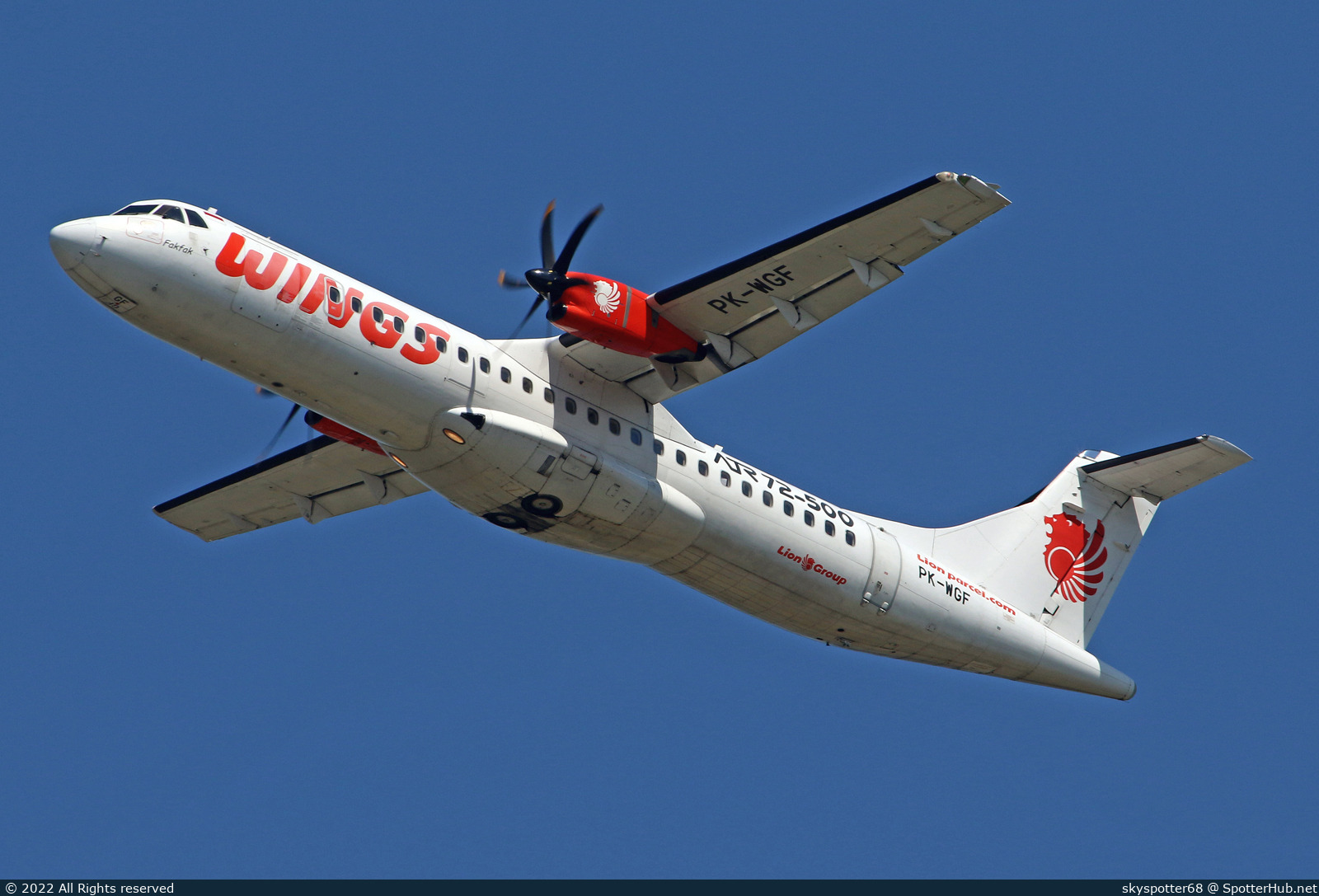 Photo of PK-WFR - ATR 72-500 operated by Wings Air