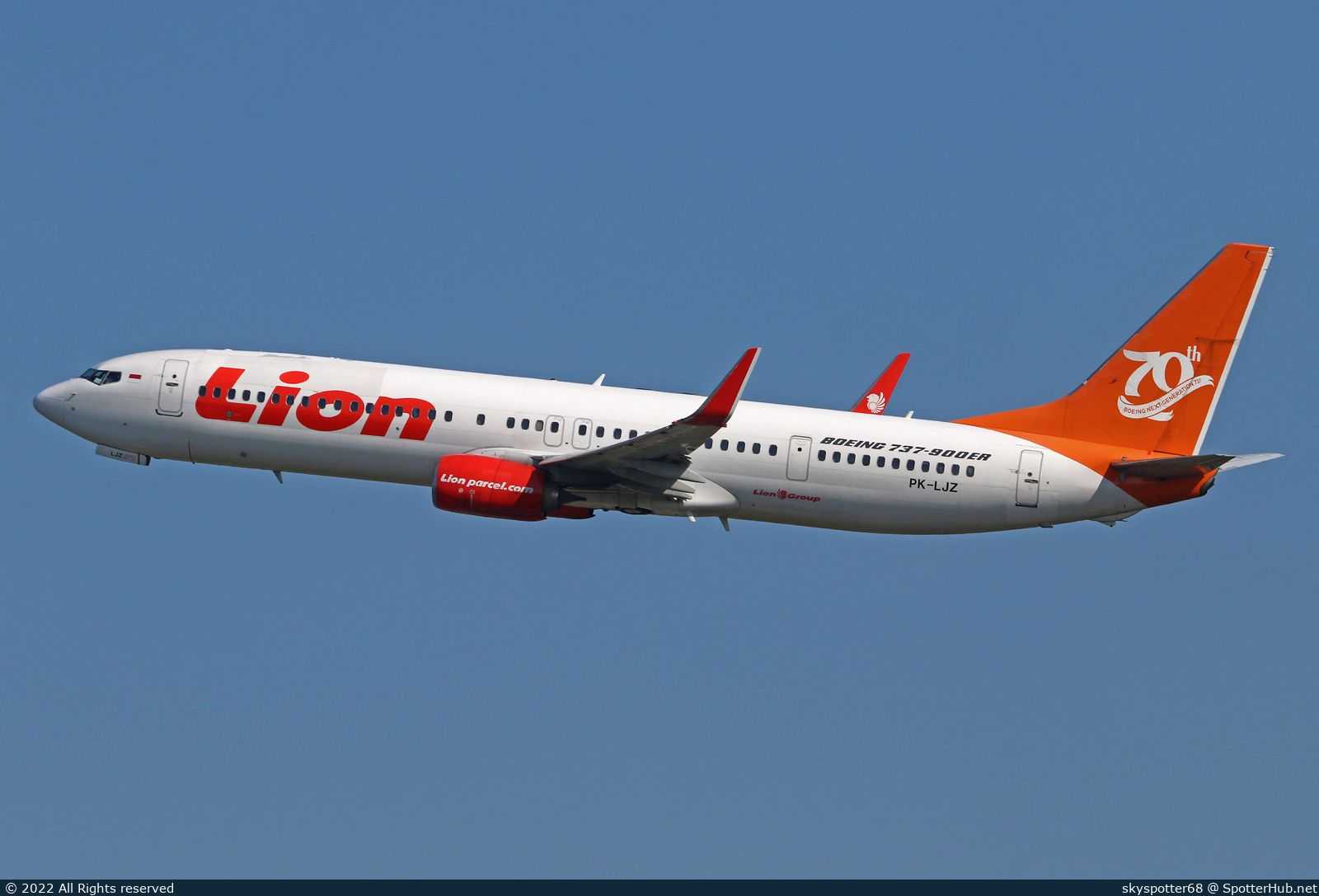 Photo of PK-LJZ - Boeing 737-9GP(ER) operated by Lion Air