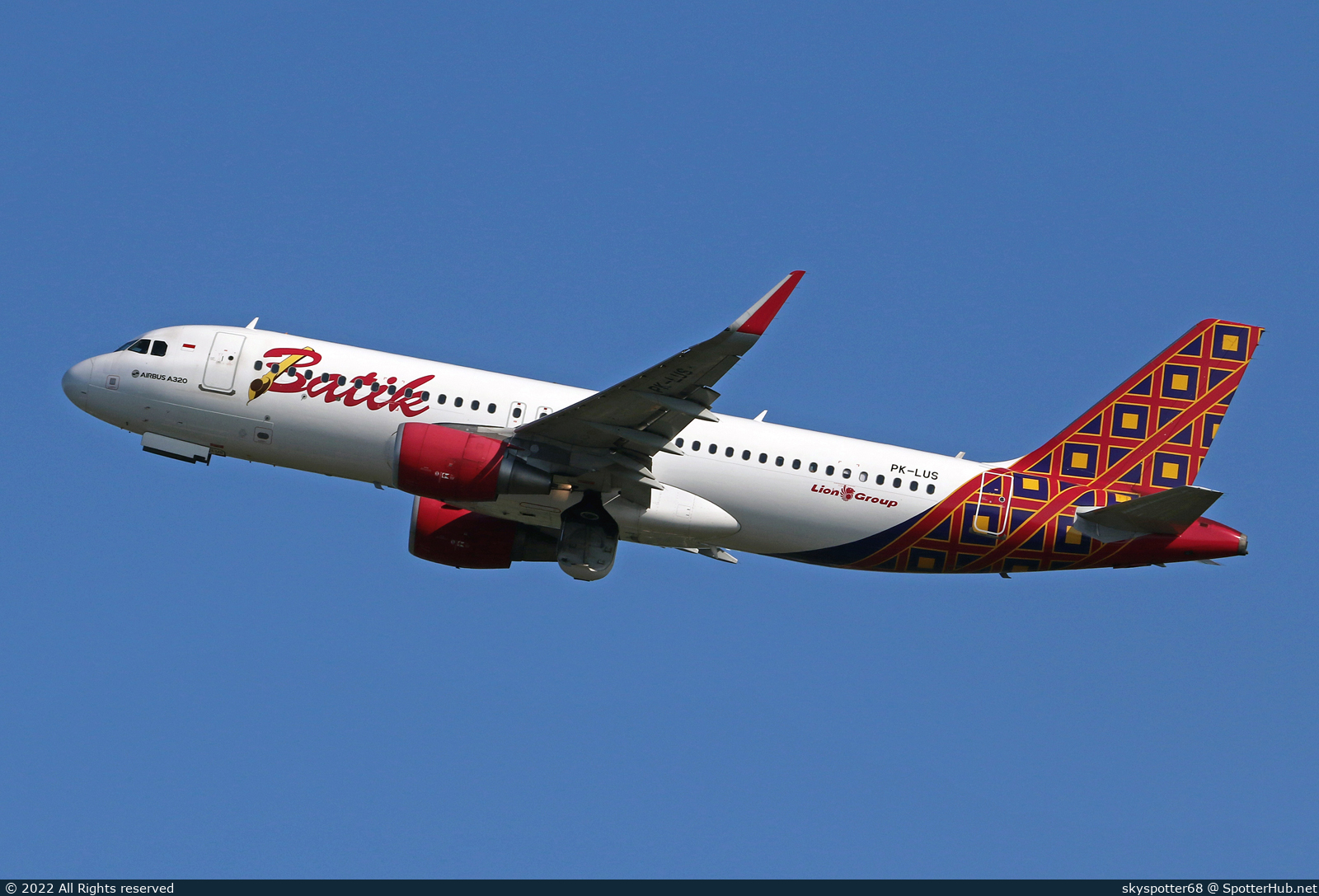 Photo of PK-LUS - Airbus A320-214 operated by Batik Air