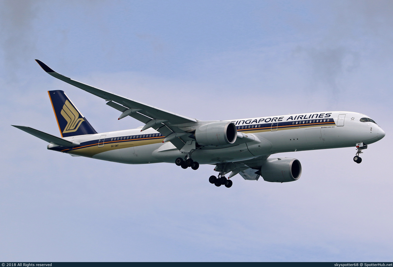 Photo of 9V-SMT - Airbus A350-941 operated by Singapore Airlines