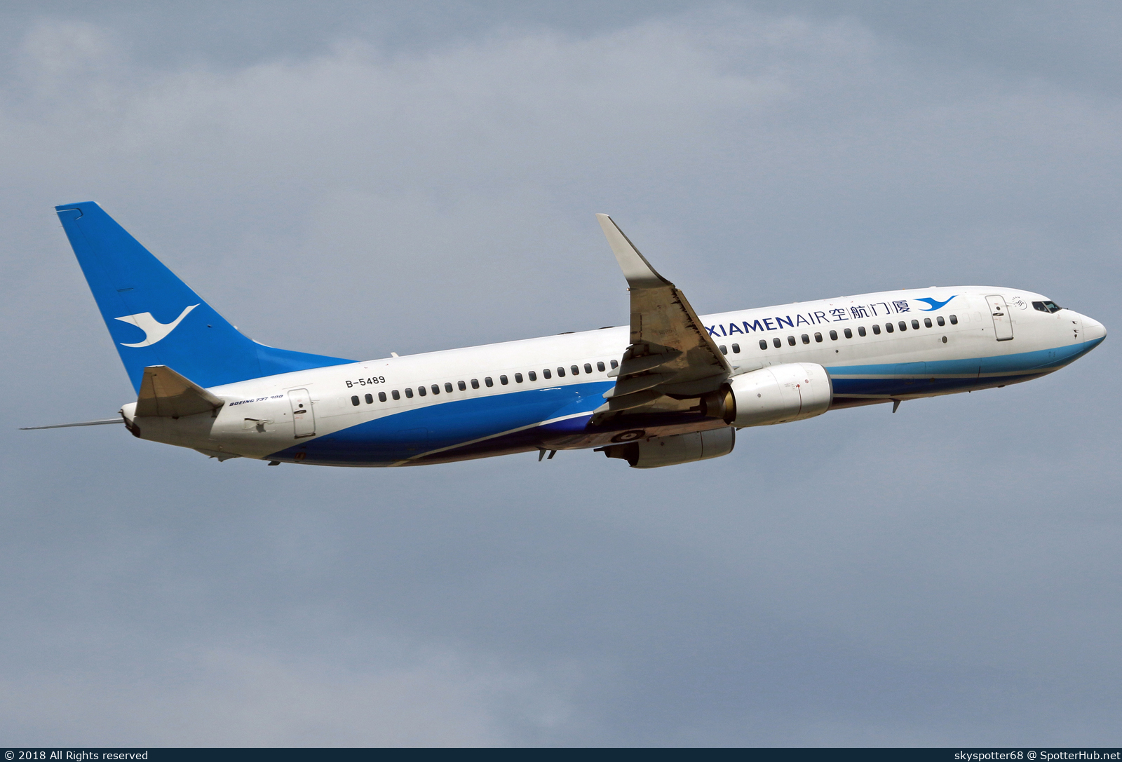 Photo of B-5489 - Boeing 737-85C operated by Xiamen Airlines