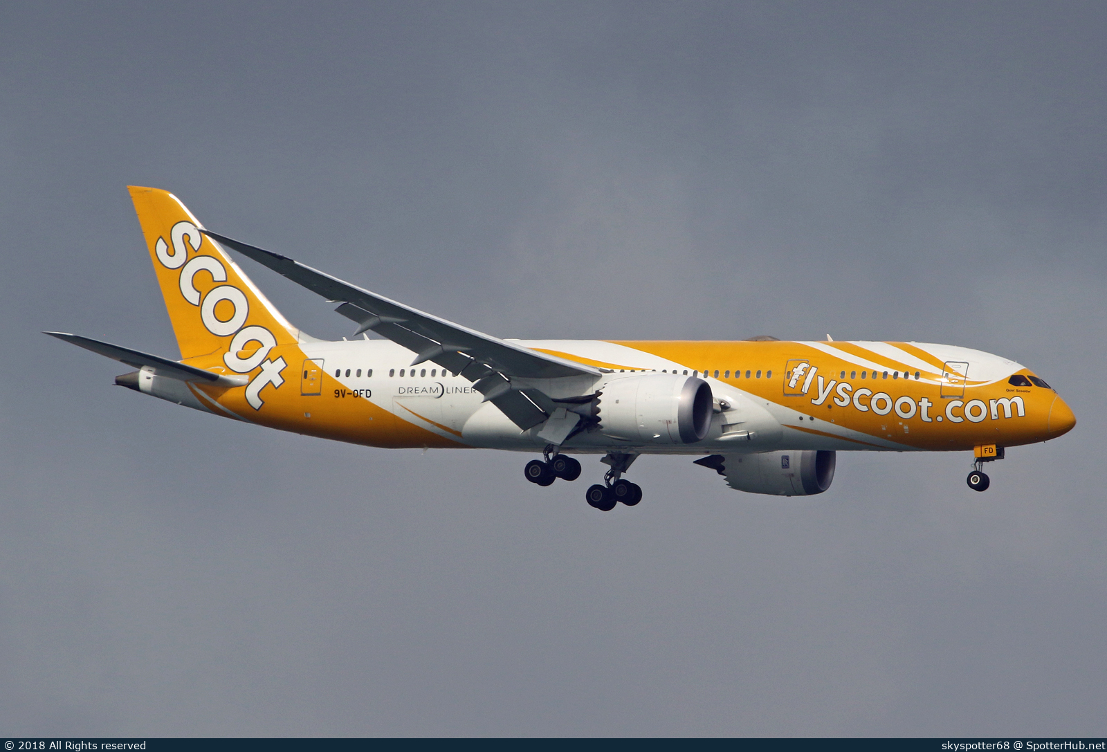 Photo of 9V-OFD - Boeing 787-8 Dreamliner operated by Scoot