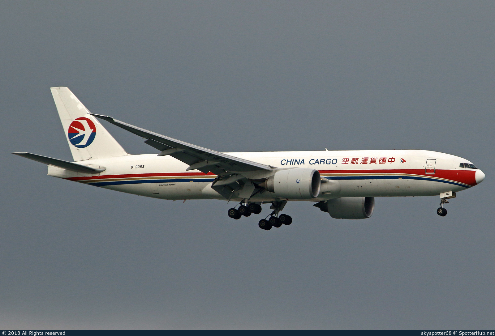 Photo of B-2083 - Boeing 777-F6N operated by China Cargo Airlines