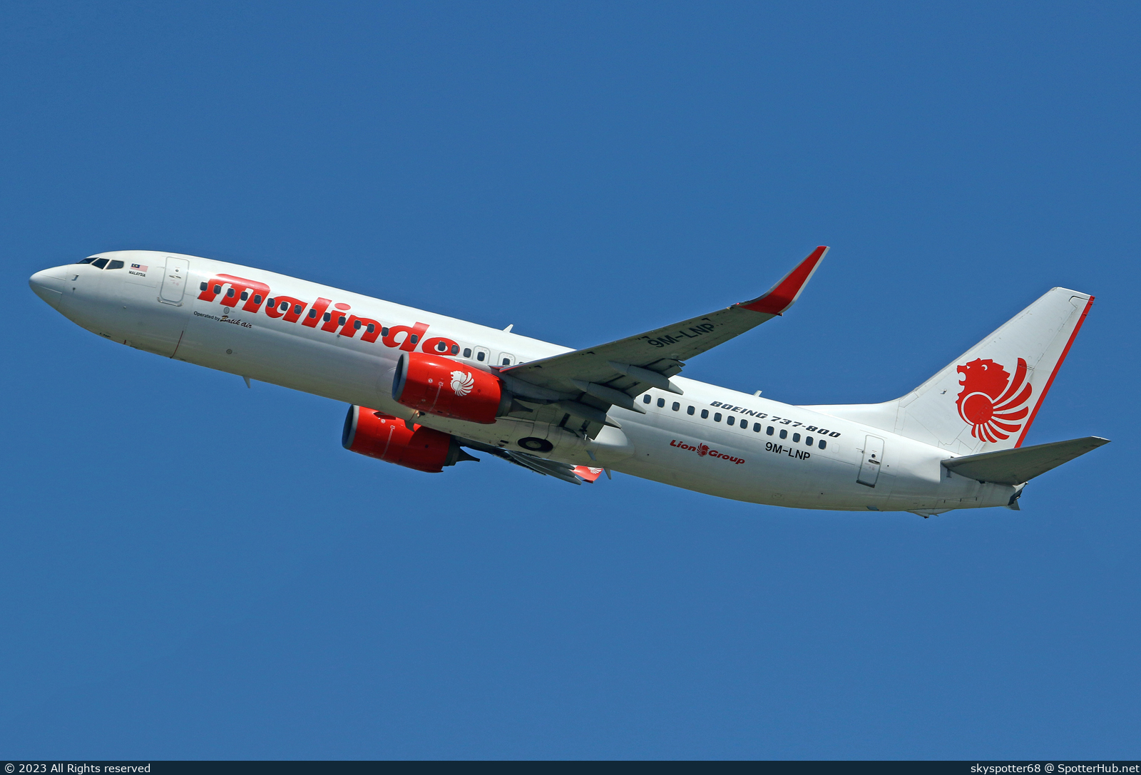 Photo of 9M-LNP - Boeing 737-8GP operated by Malindo Air