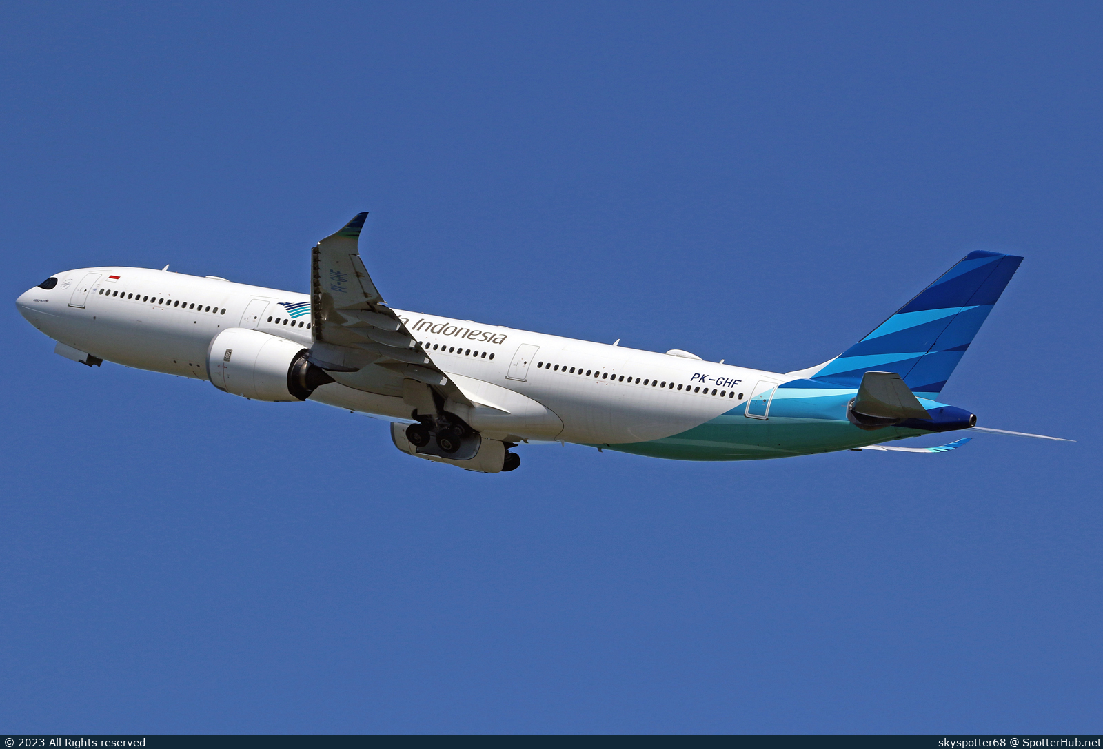 Photo of PK-GHF - Airbus A330-941 operated by Garuda Indonesia