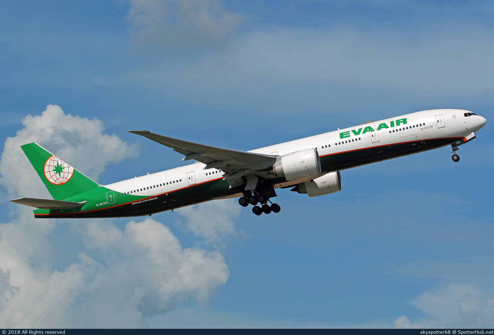 Photo of B-16728 - Boeing 777-36N(ER) operated by EVA Air