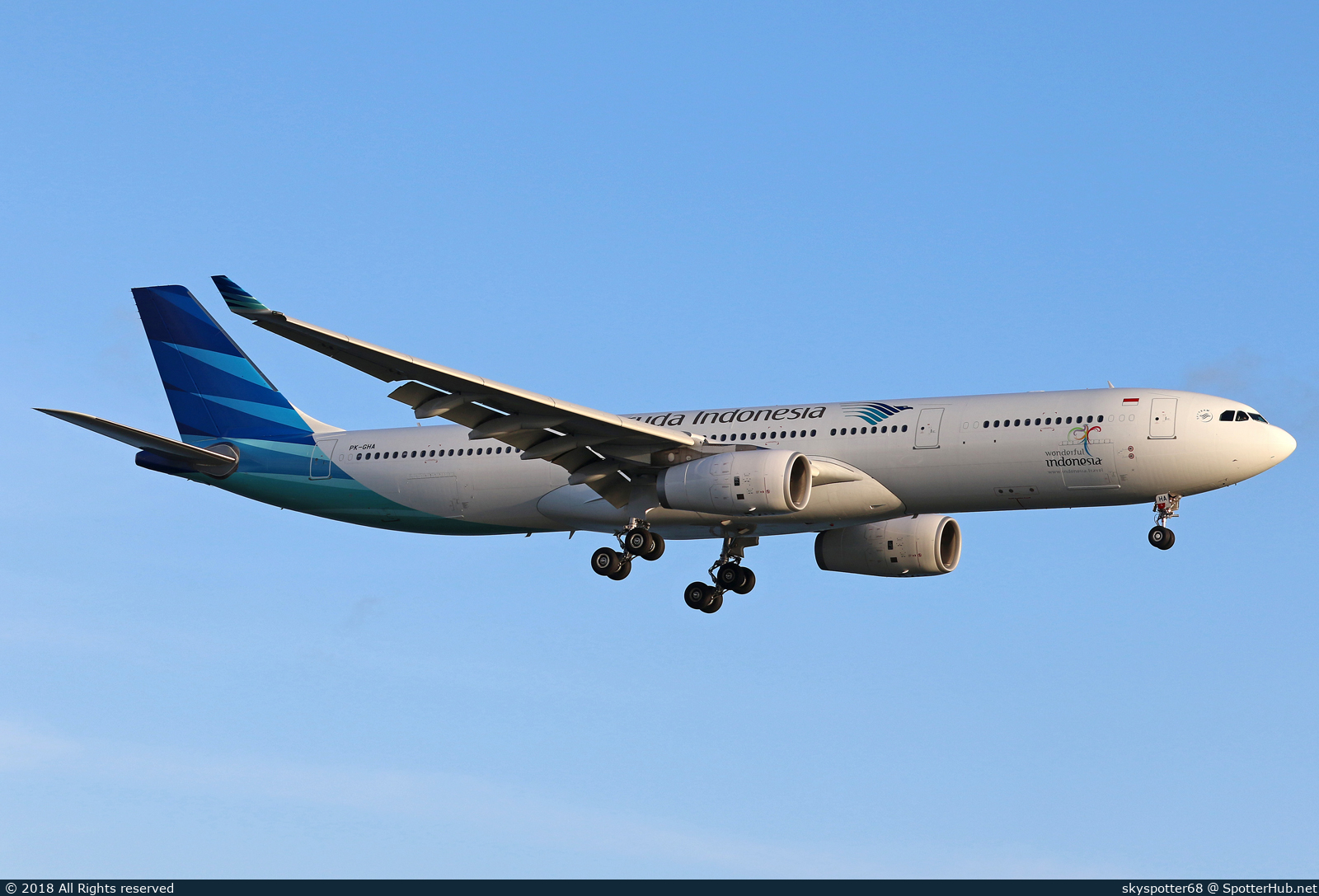 Photo of PK-GHA - Airbus A330-343 operated by Garuda Indonesia